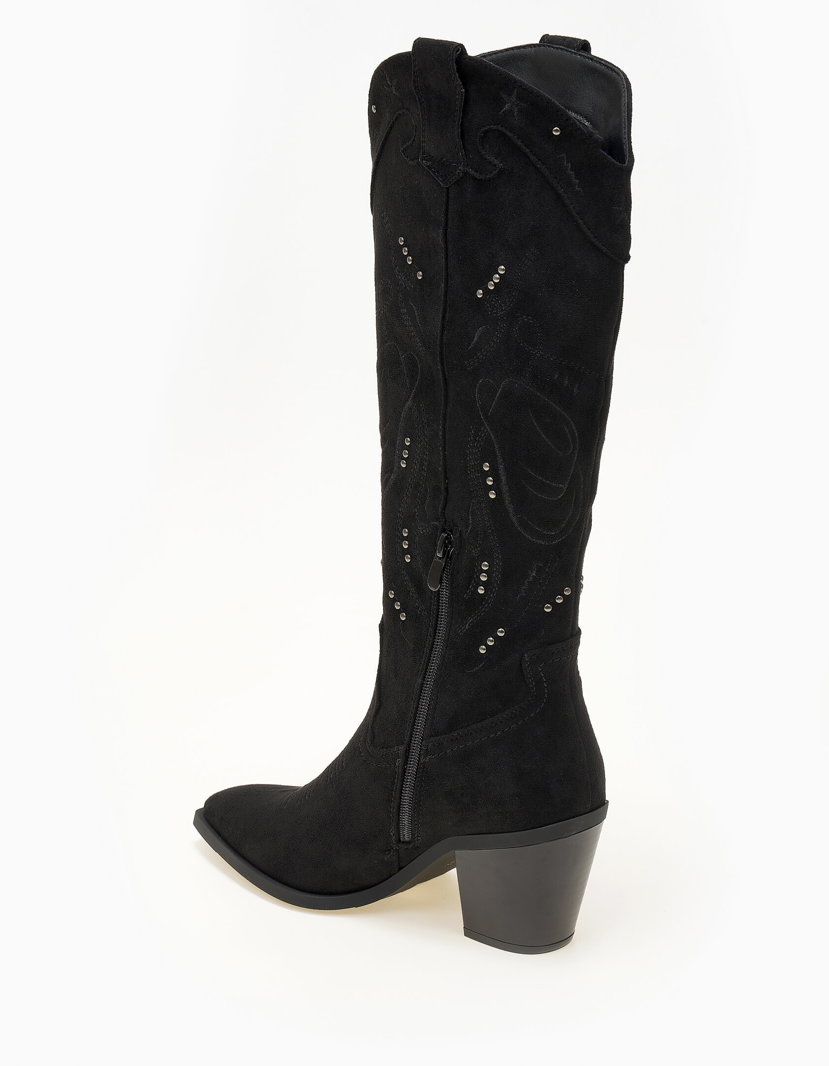 Suede cowboy με διακριτικά τρούκς - Μαύρο φωτογραφία