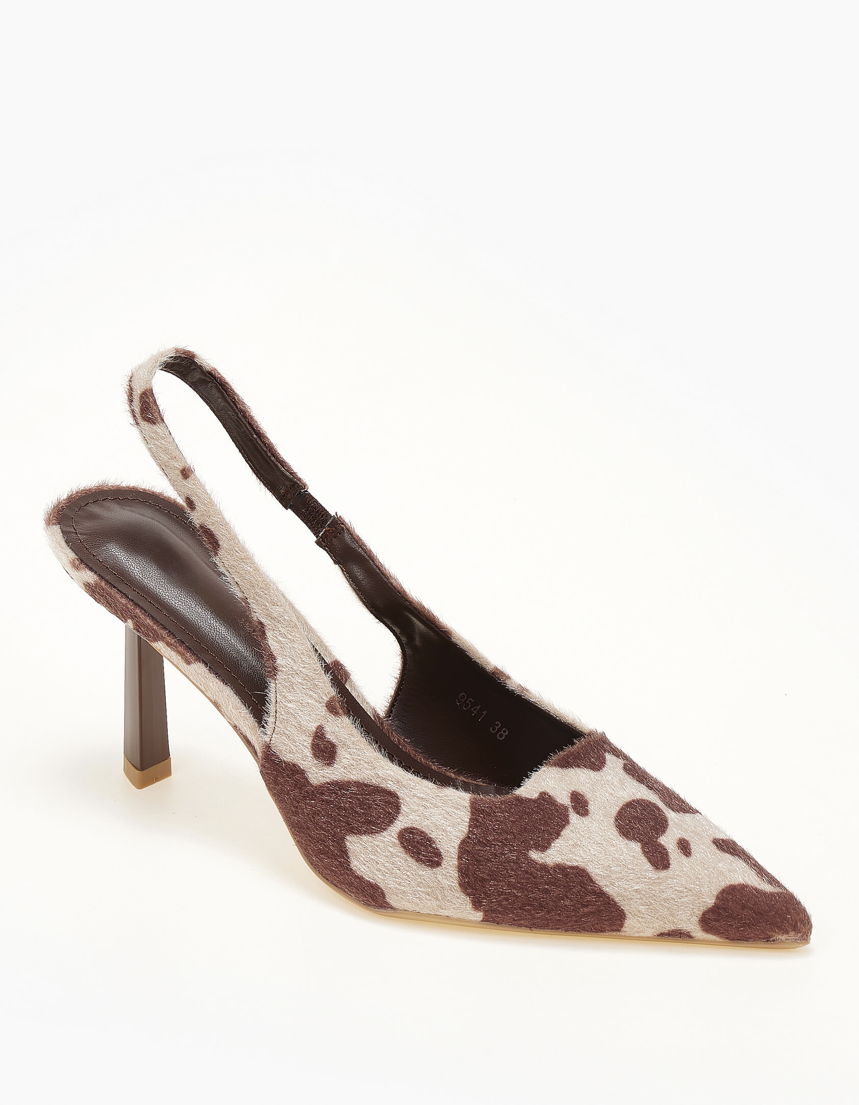 Slingback γόβες με ιδιαίτερο τακούνι - Cow