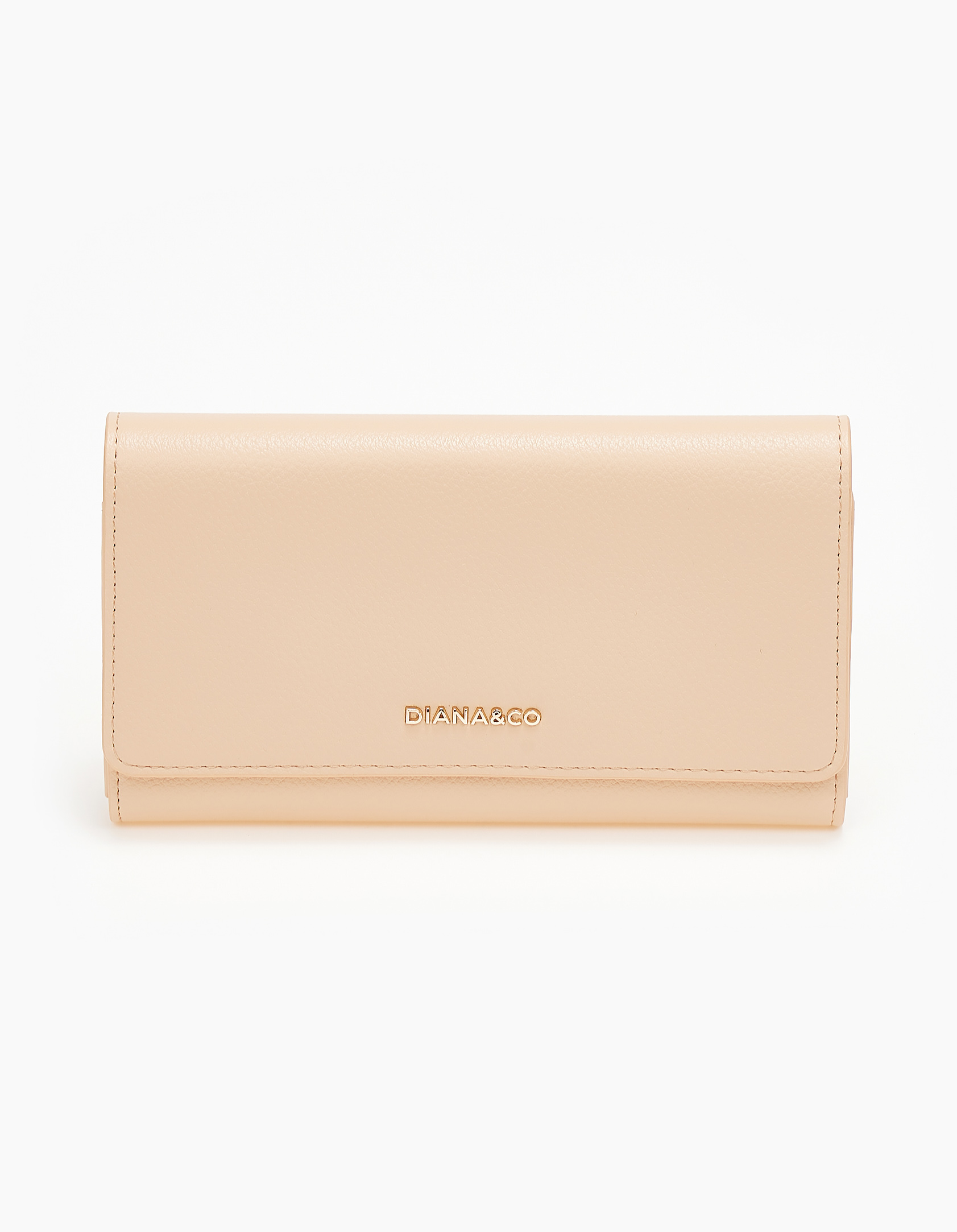 Γυναικείο πορτοφόλι με καπάκι - Nude