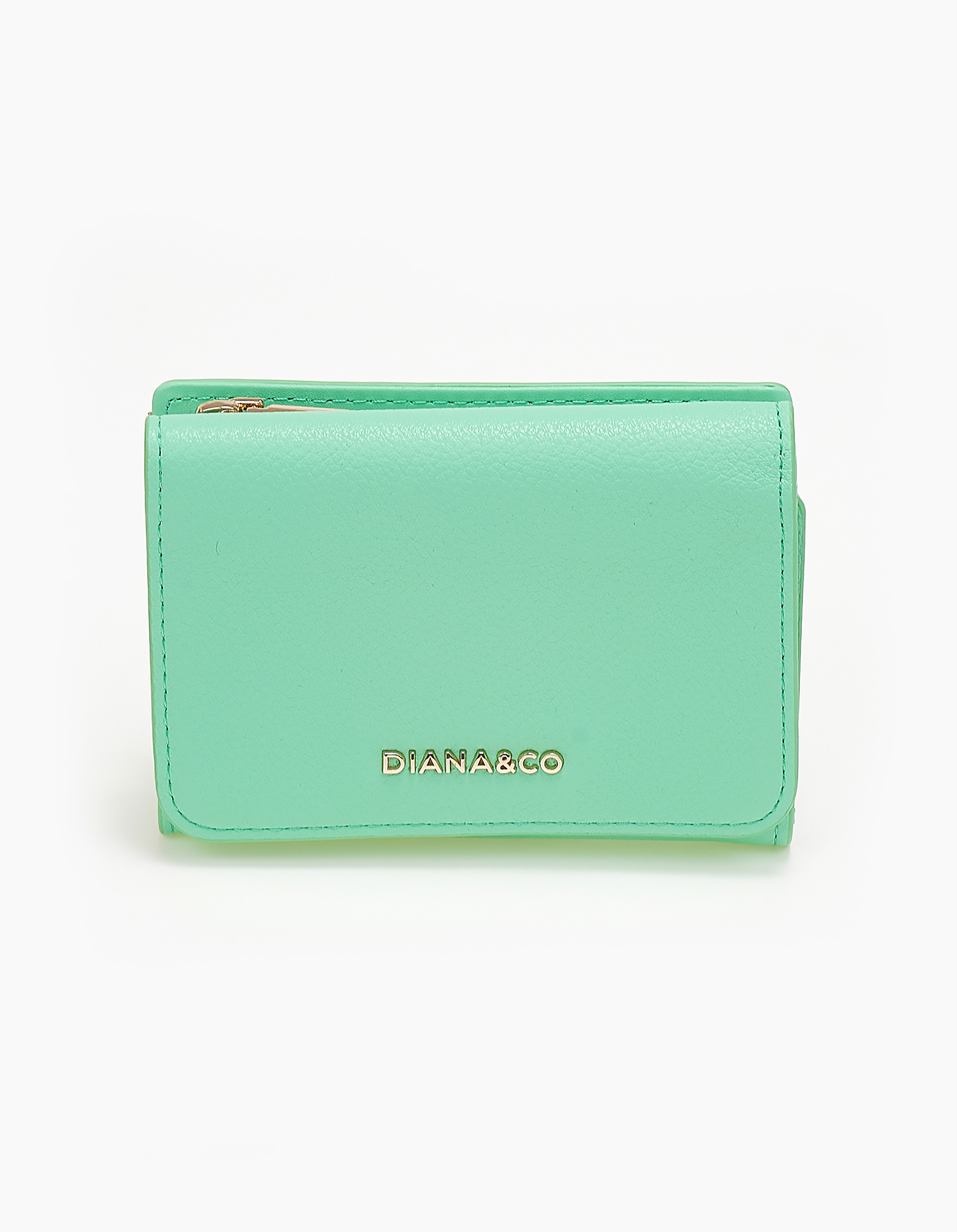 Γυναικείο πορτοφόλι με καπάκι - Μέντα
