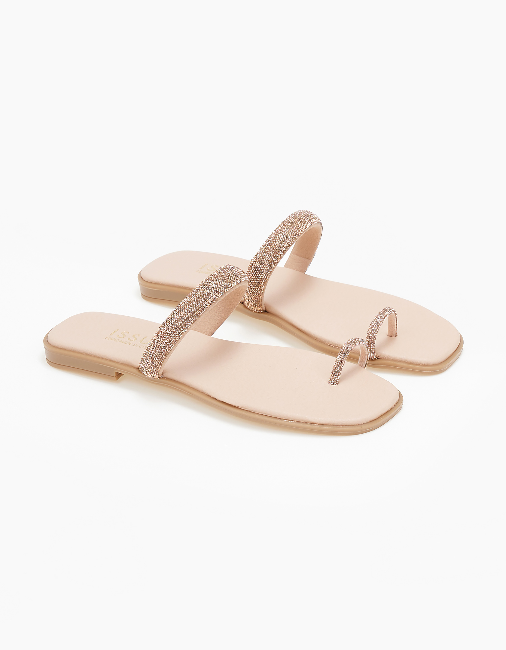 Issue Flat σανδάλια με toe ring ελληνικής κατασκευής - Χαλκός