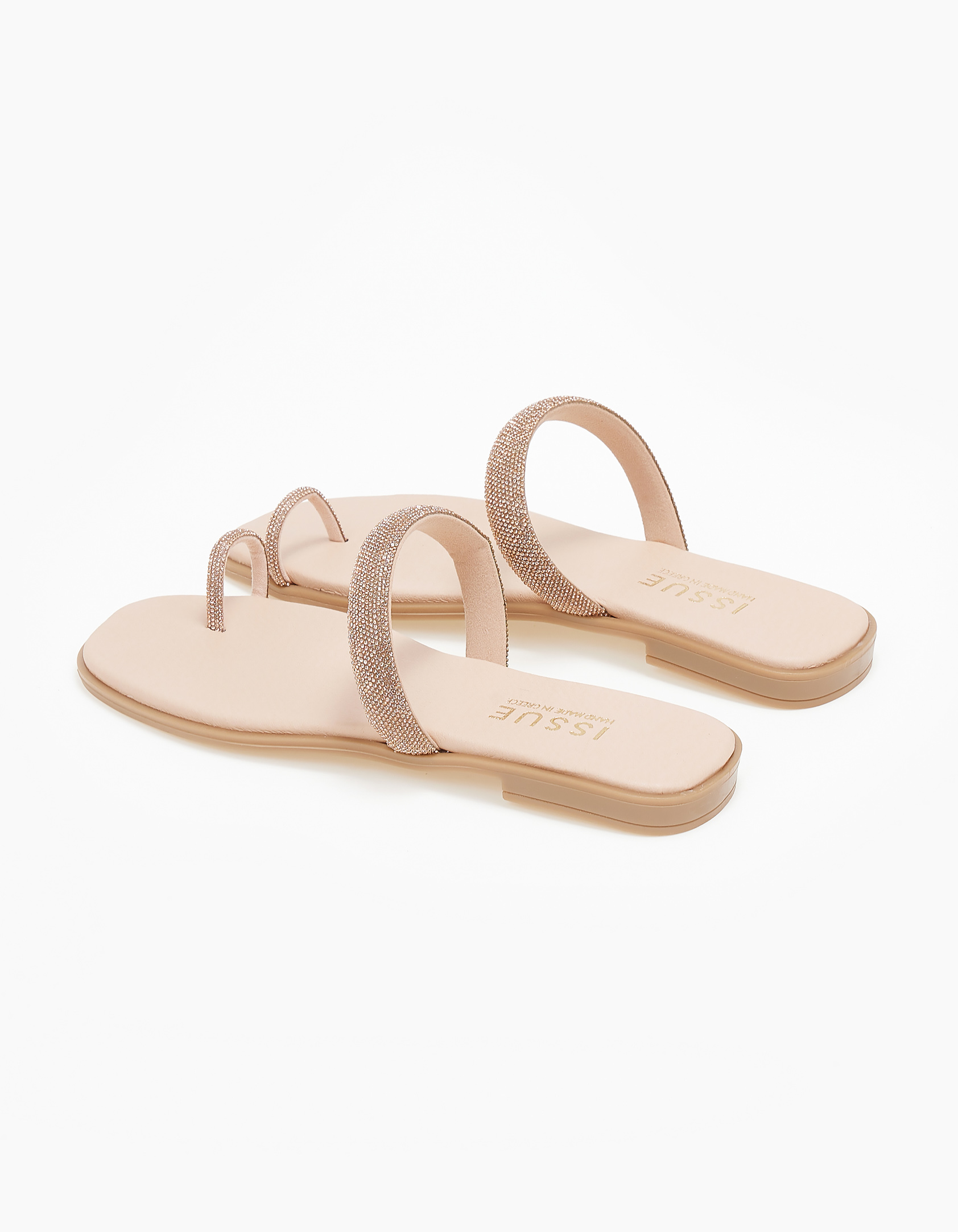 Flat σανδάλια με toe ring ελληνικής κατασκευής - Χαλκός φωτογραφία