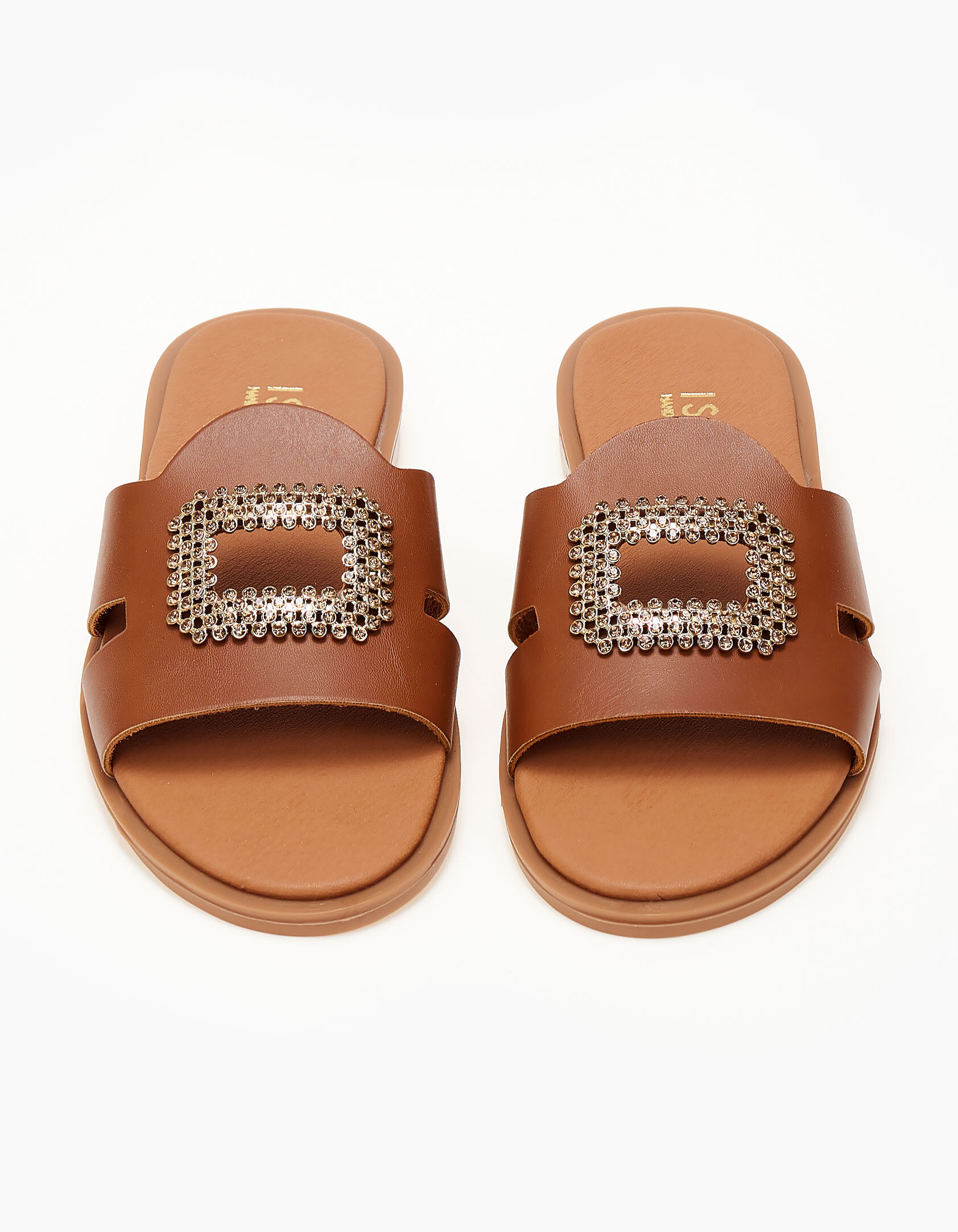 Σανδάλια handmade in Greece με αγκράφα - Ταμπά