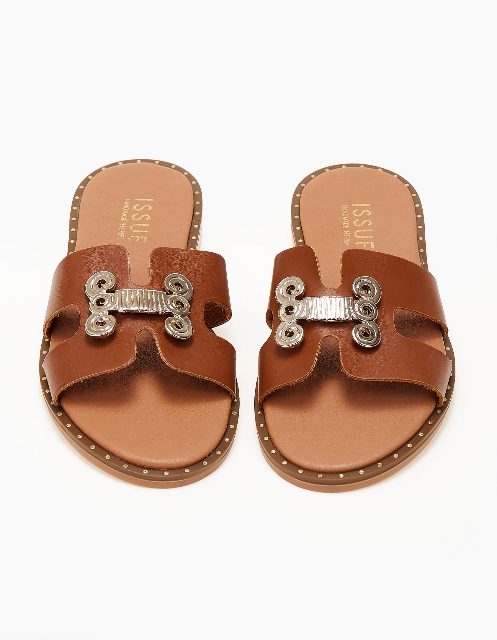 Issue Φλατ σανδάλια handmade in Greece - Ταμπά