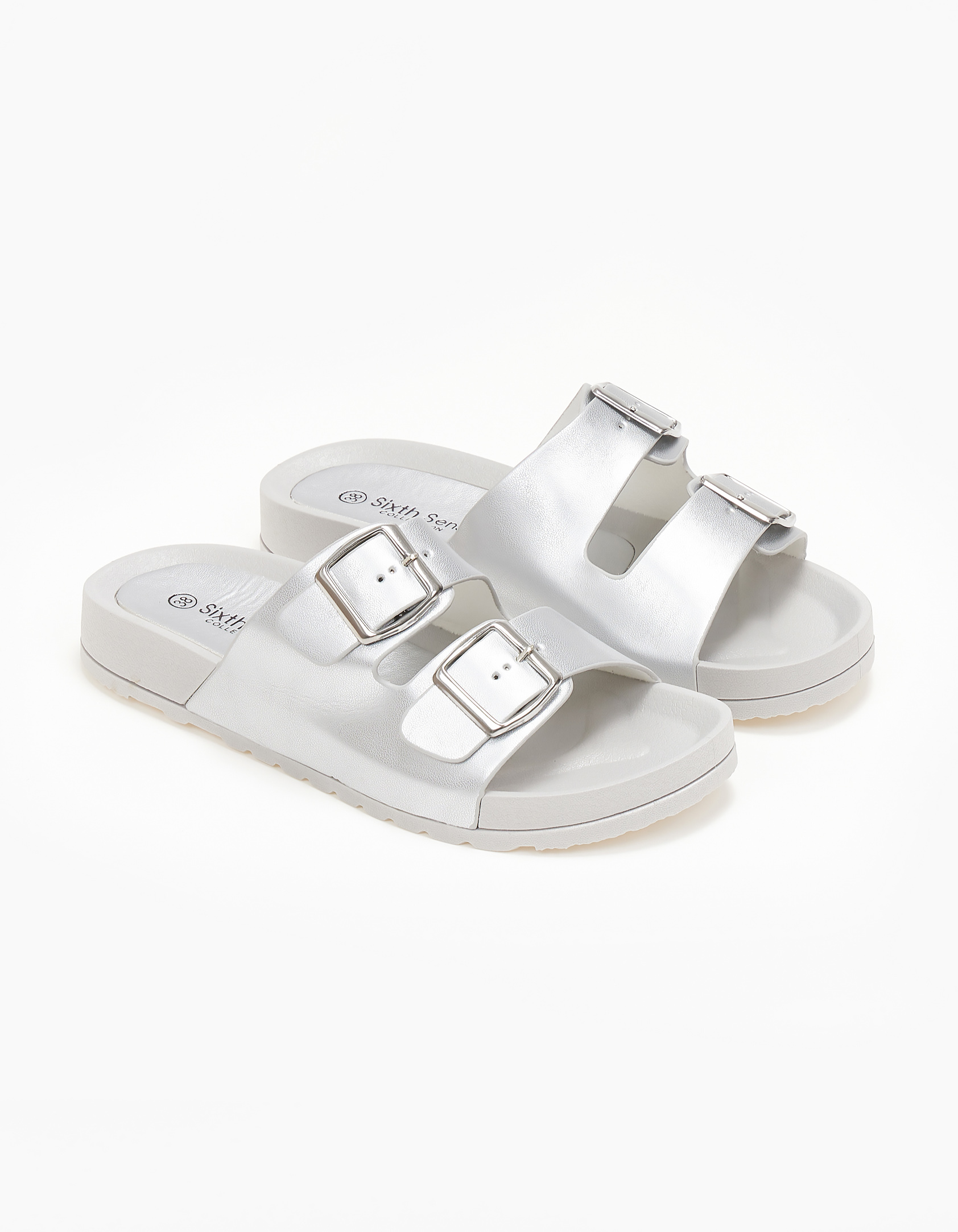 Slides με διπλή φάσα - Ασημί