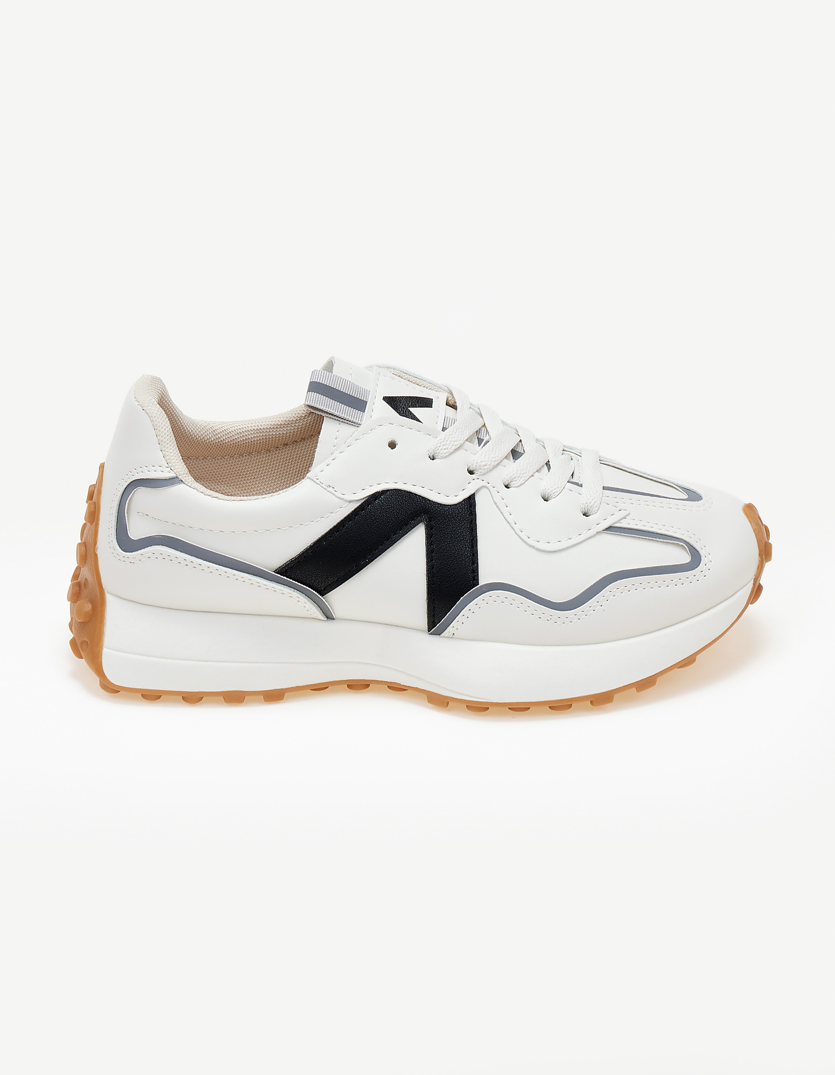 Sneakers με λεπτομέρεια χρώματος - Μαύρο φωτογραφία