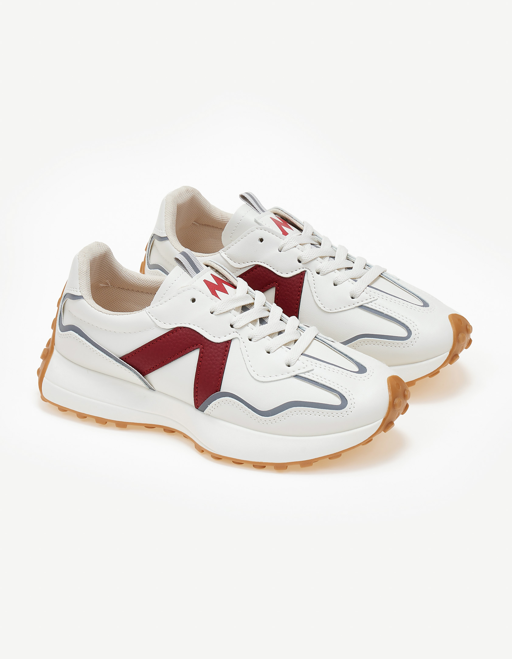 Issue Sneakers με λεπτομέρεια χρώματος - Κόκκινο