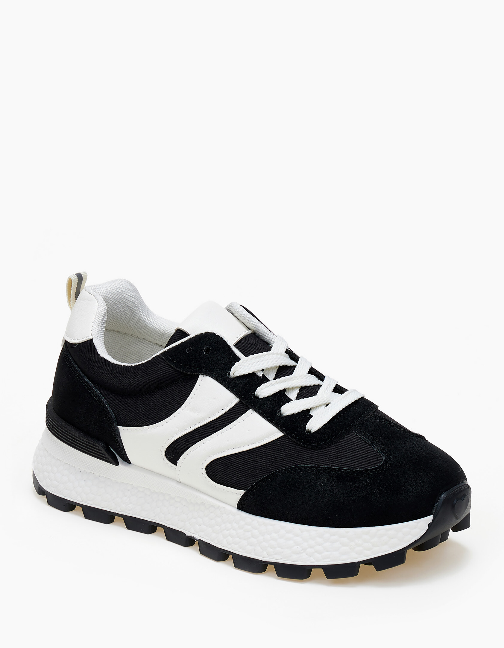 Γυναικεία sneakers με διχρωμία - Μαύρο φωτογραφία