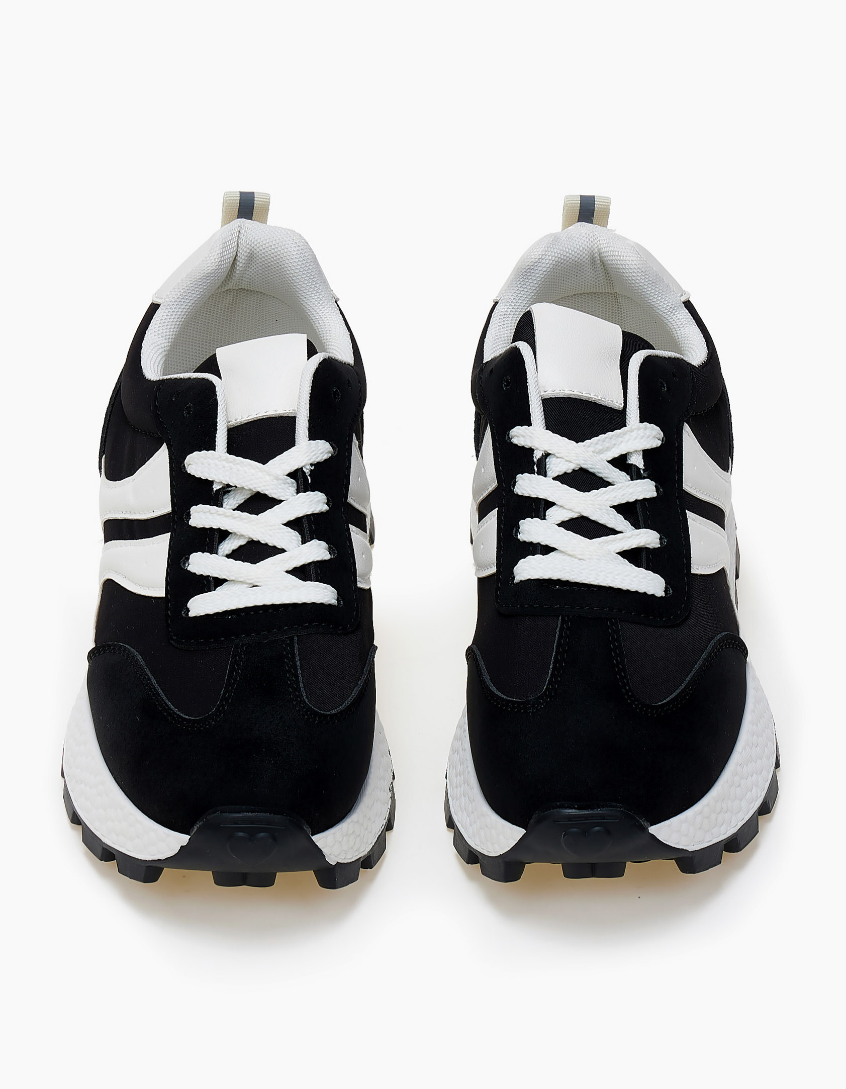 Γυναικεία sneakers με διχρωμία - Μαύρο φωτογραφία