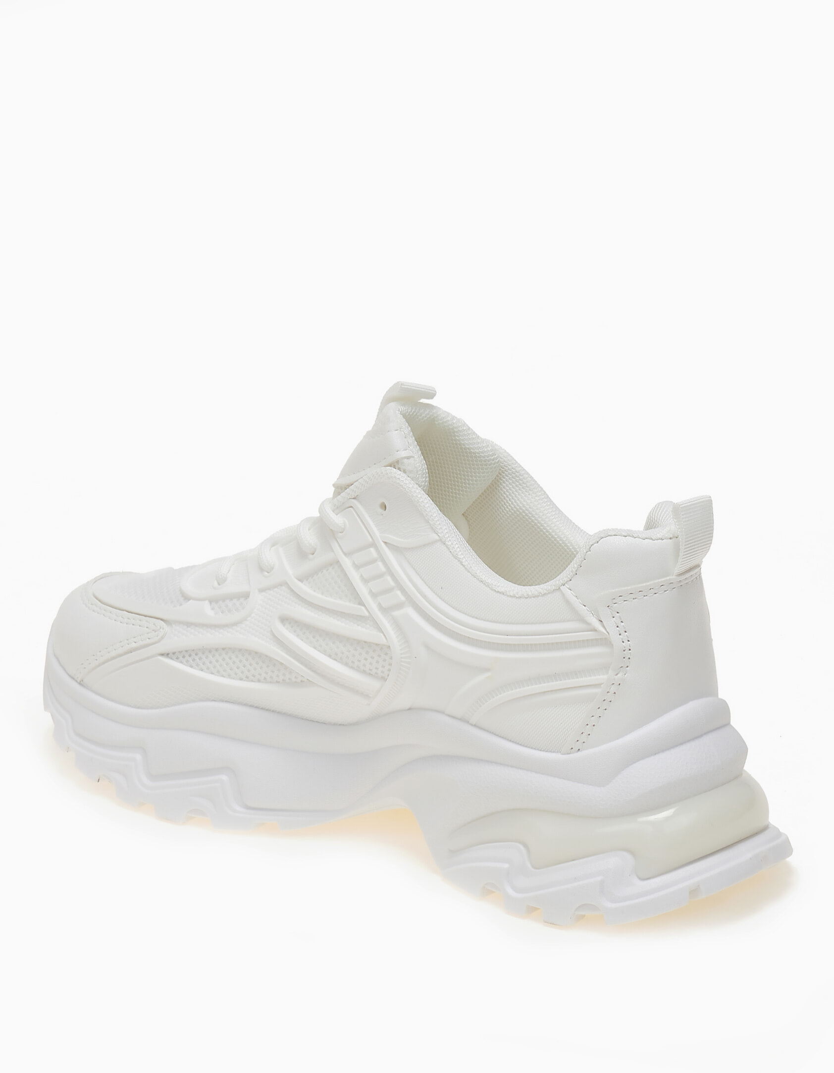 Γυναικεία sneakers με chunky σόλα - Λευκό φωτογραφία