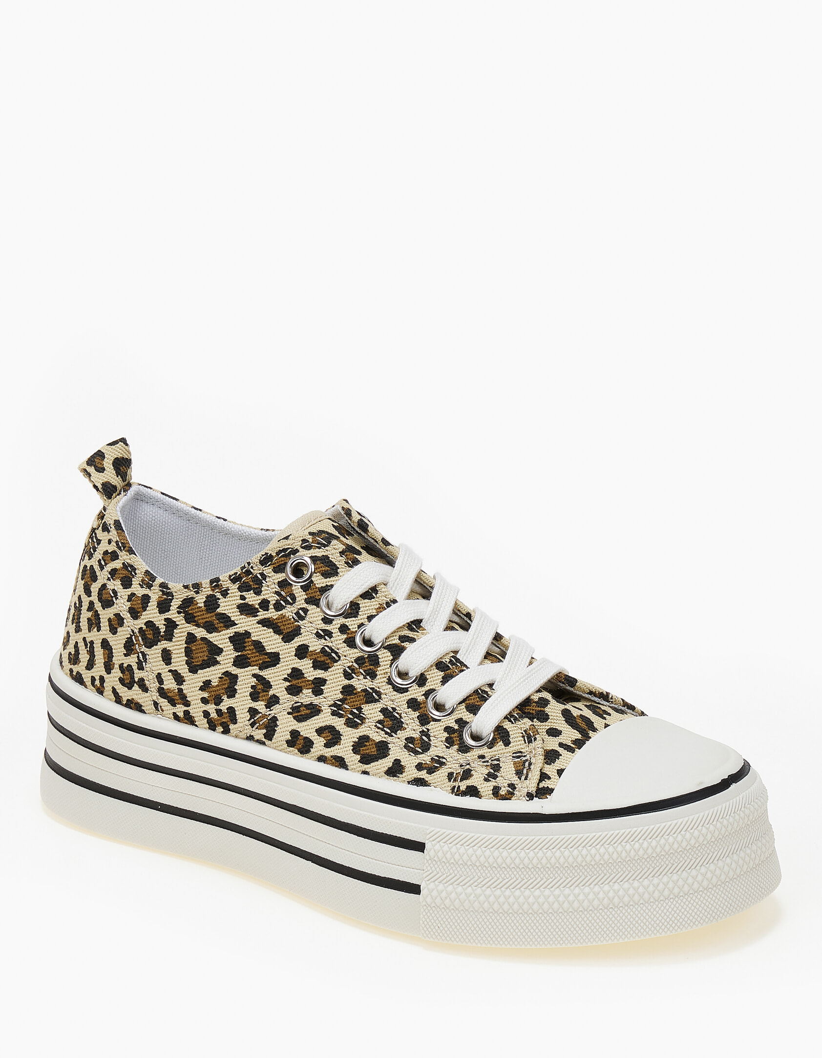 Γυναικεία sneakers με ψηλή σόλα - Λεοπάρ φωτογραφία