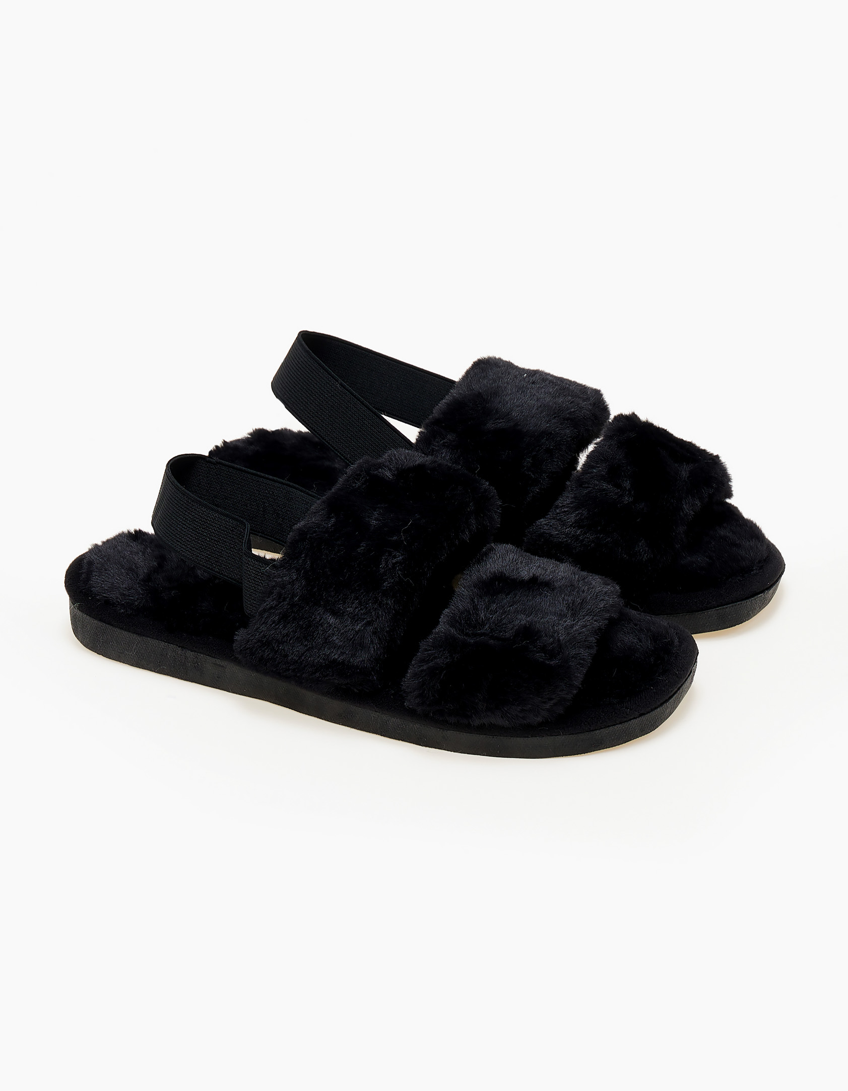 Γυναικείες παντόφλες - Μαύρο