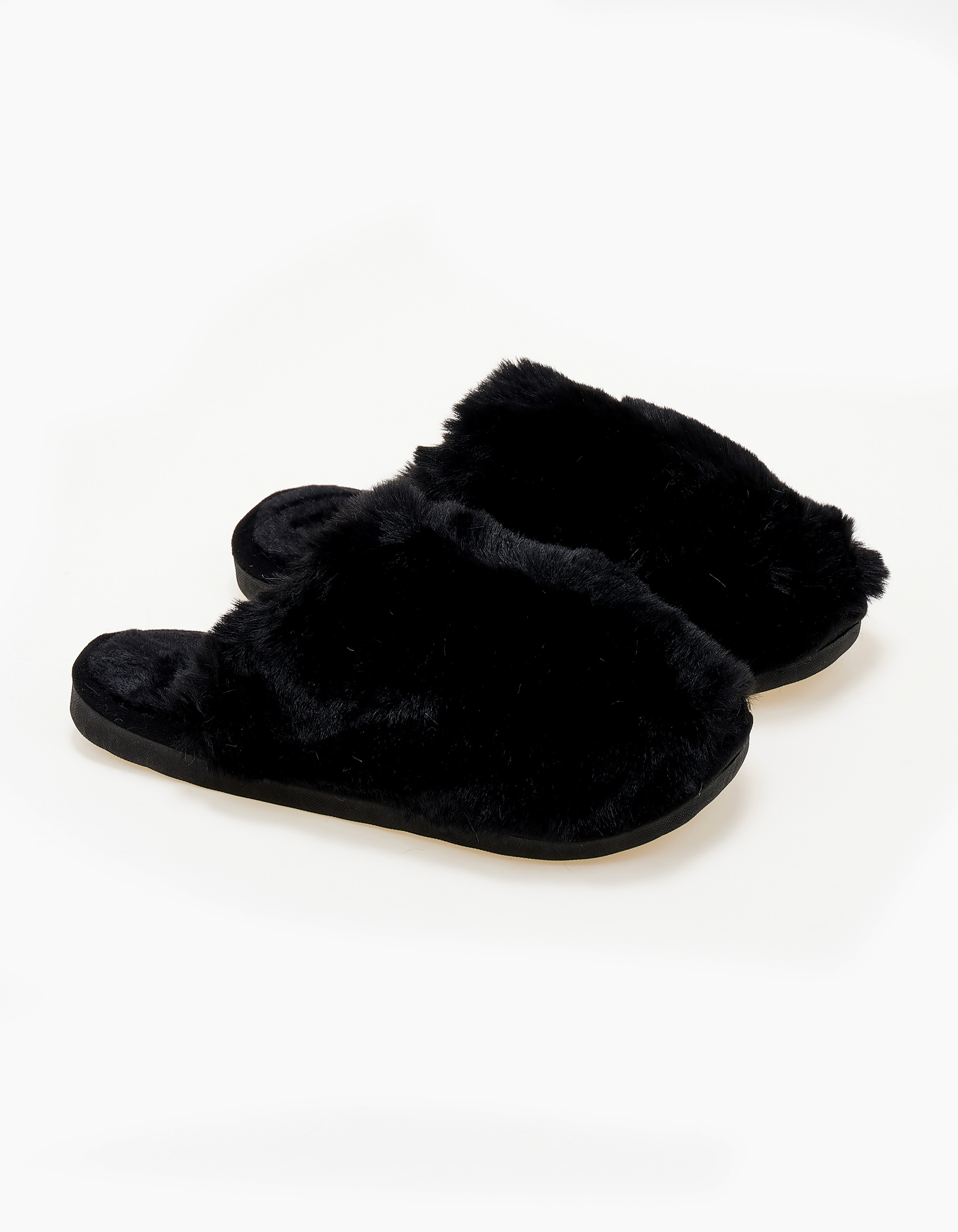 Γυναικείες παντόφλες - Μαύρο