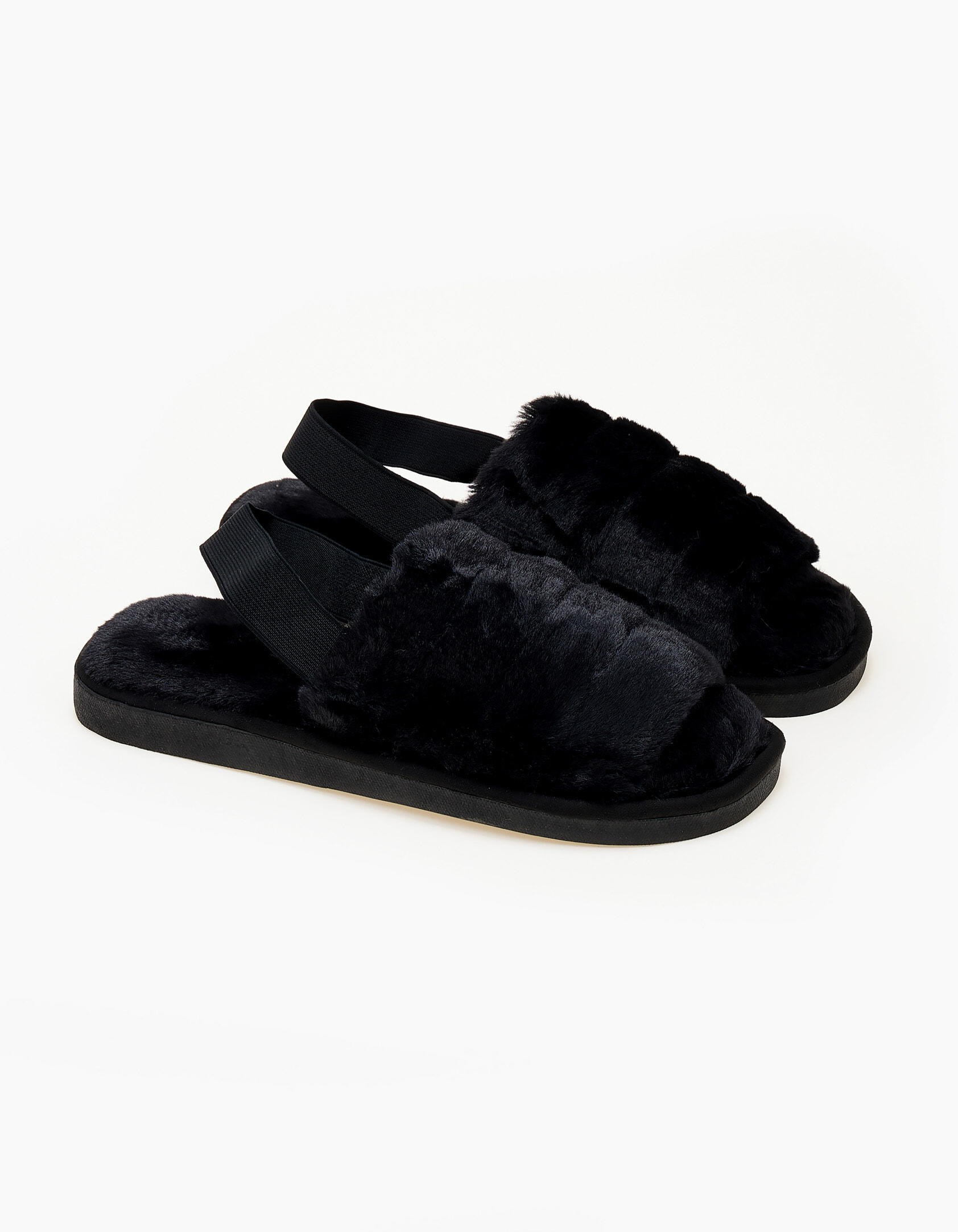 Γυναικείες παντόφλες - Μαύρο