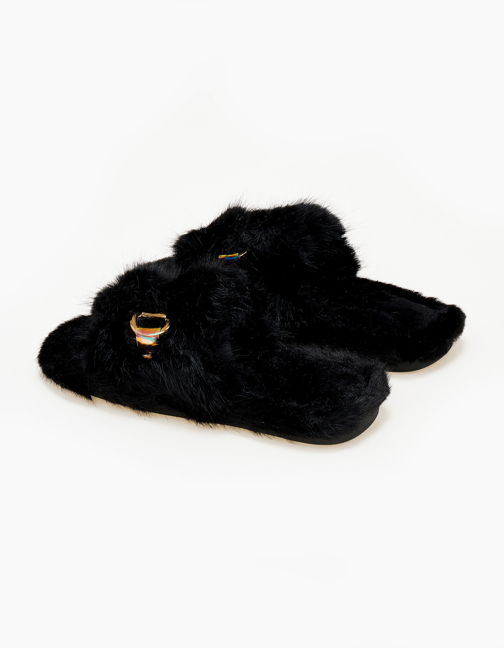 Γυναικείες παντόφλες - Μαύρο φωτογραφία