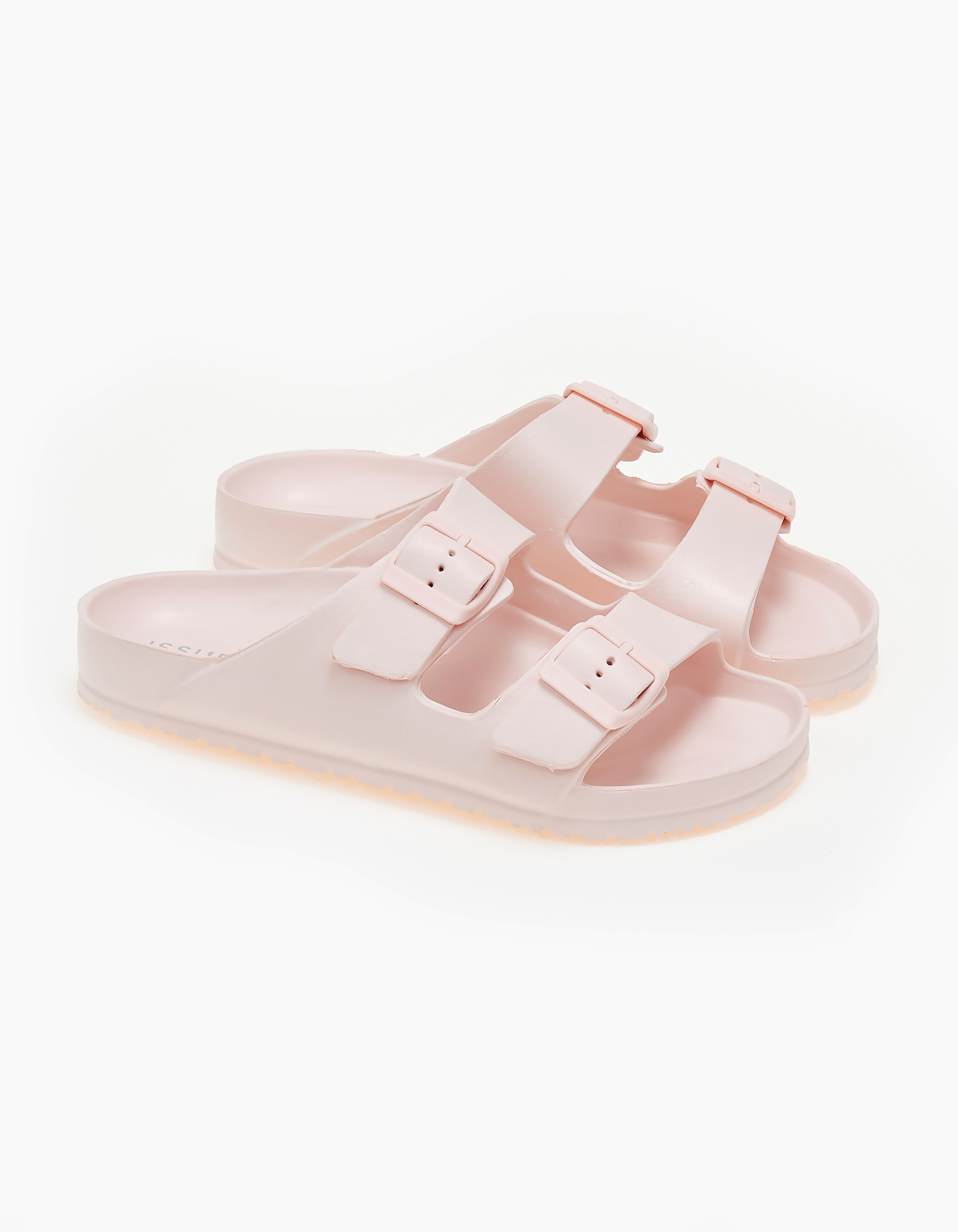 Γυναικείες σαγιονάρες με δύο τοκάδες - Ροζ