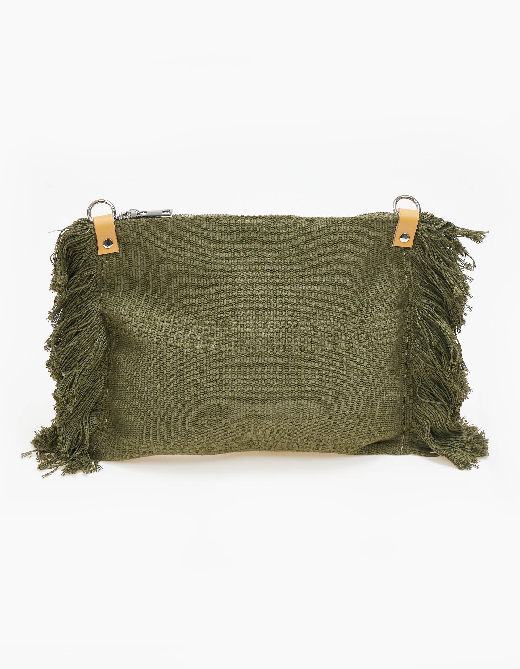 Χιαστί τσαντάκι με ιδιαίτερο σχέδιο - Χακί