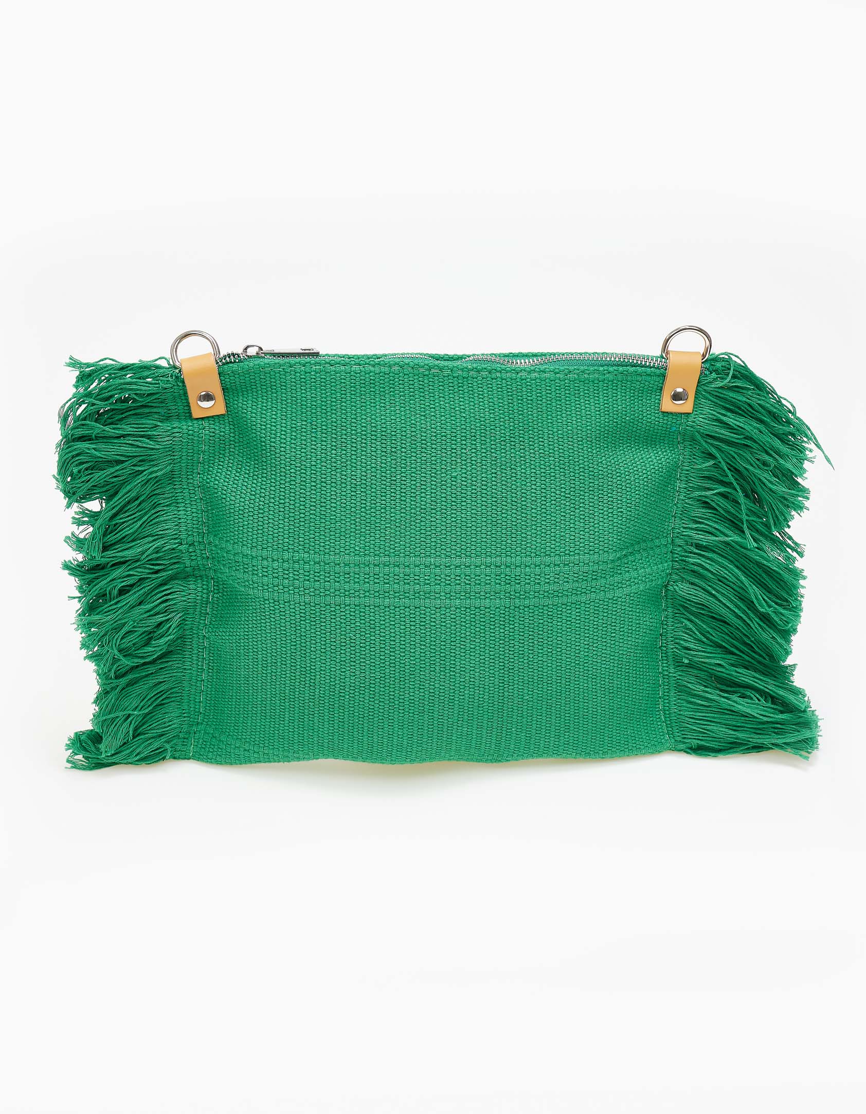 Χιαστί τσαντάκι με ιδιαίτερο σχέδιο - Πράσινο