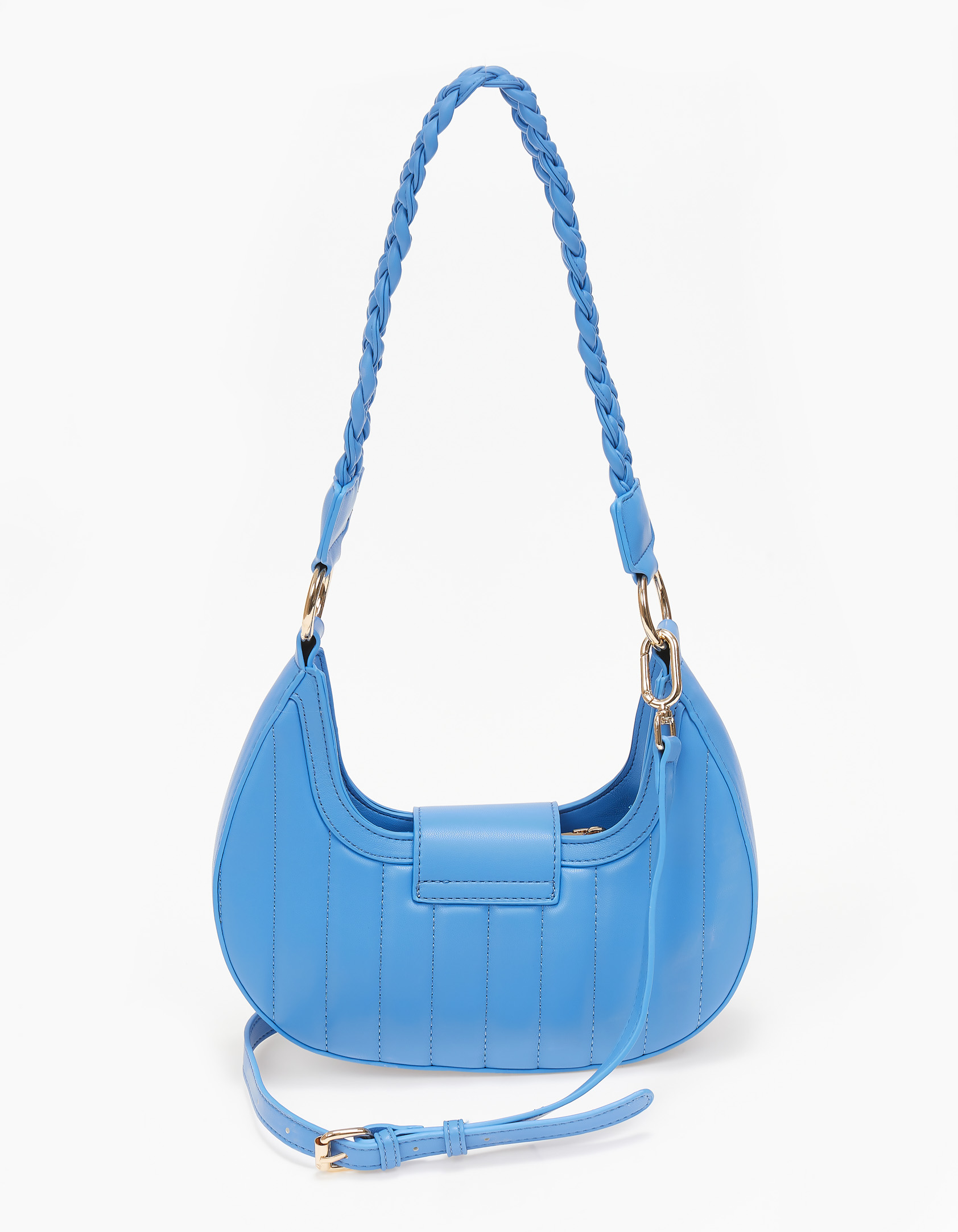 Τσαντάκι ώμου με ραφές - Μπλε φωτογραφία