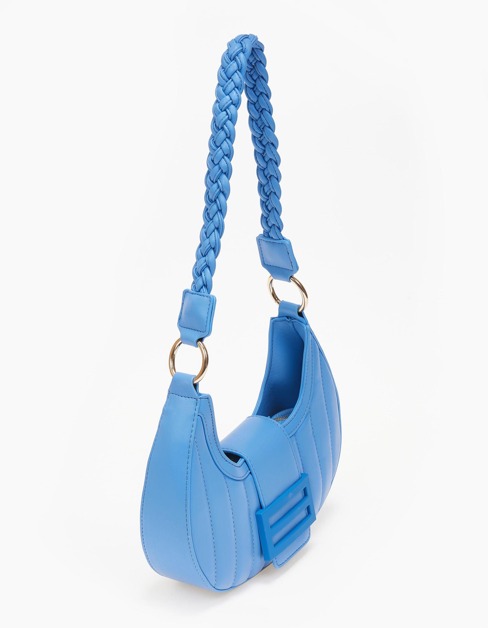 Τσαντάκι ώμου με ραφές - Μπλε φωτογραφία