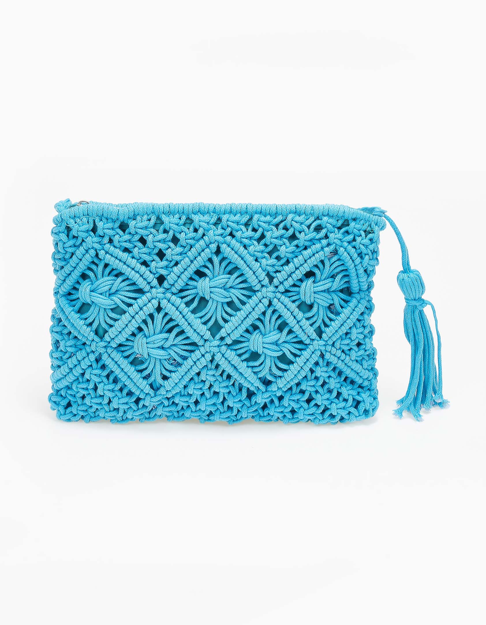 Πλεκτό τσαντάκι - Μπλε