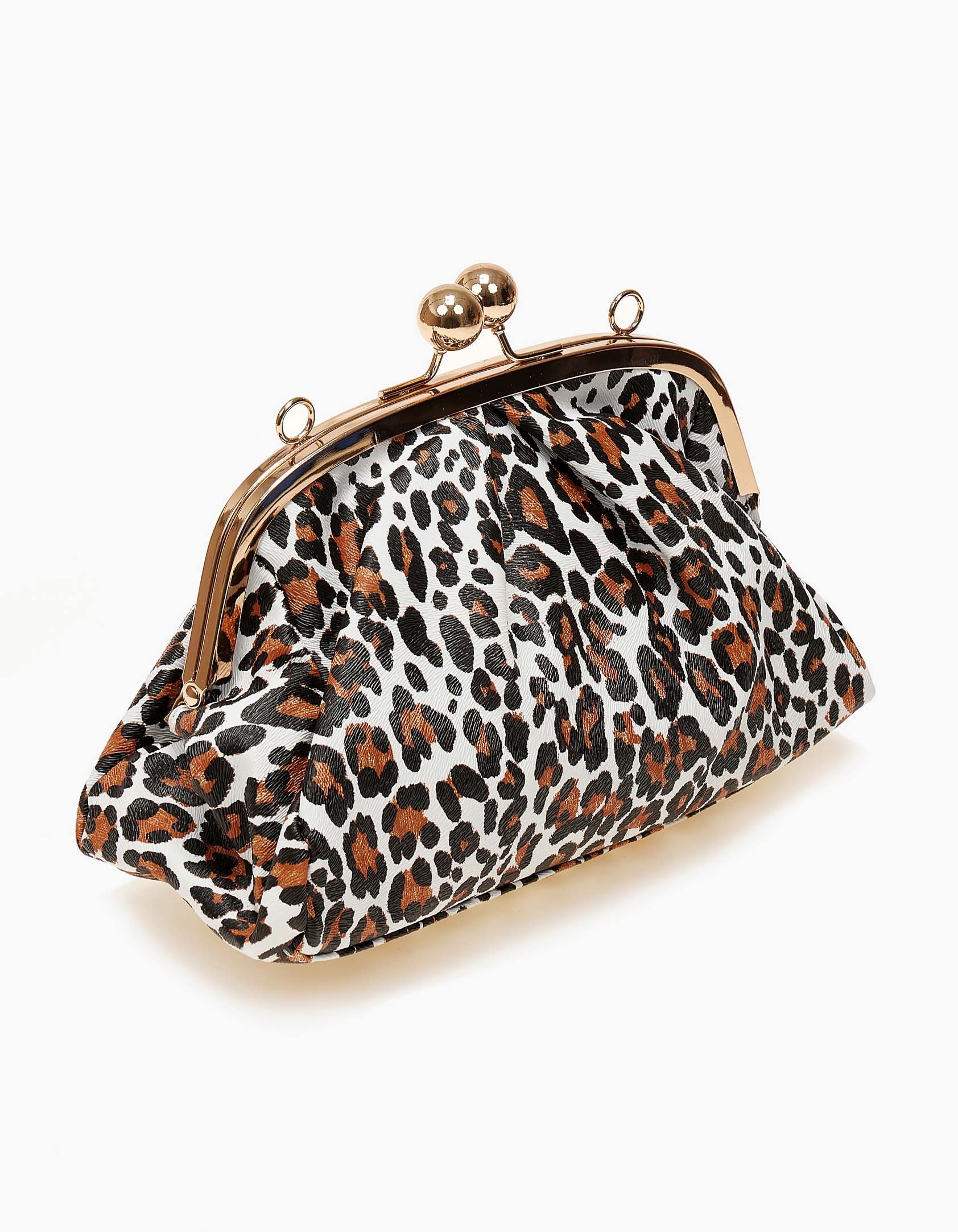 Τσάντα clutch με αλυσίδα για τον ώμο - Λεοπάρ