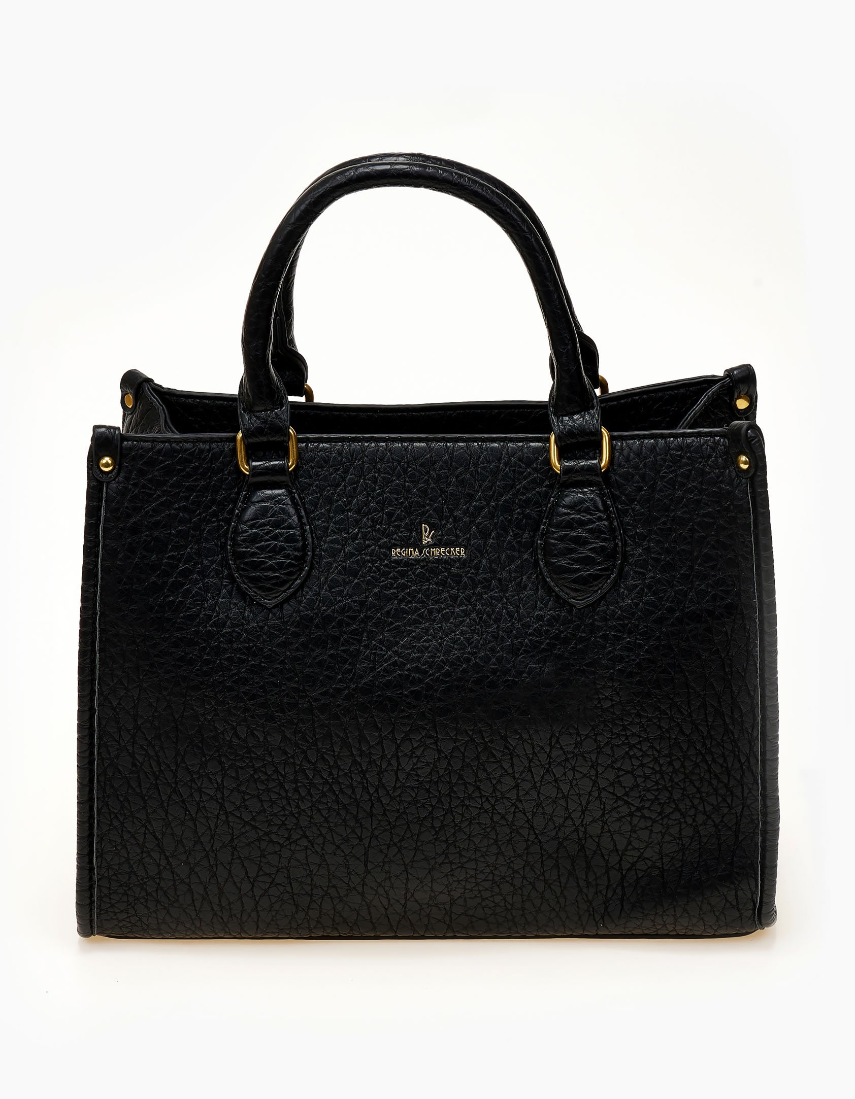 Τσάντα χειρός με εξτρα λουράκι για τον ώμο - Μαύρο φωτογραφία