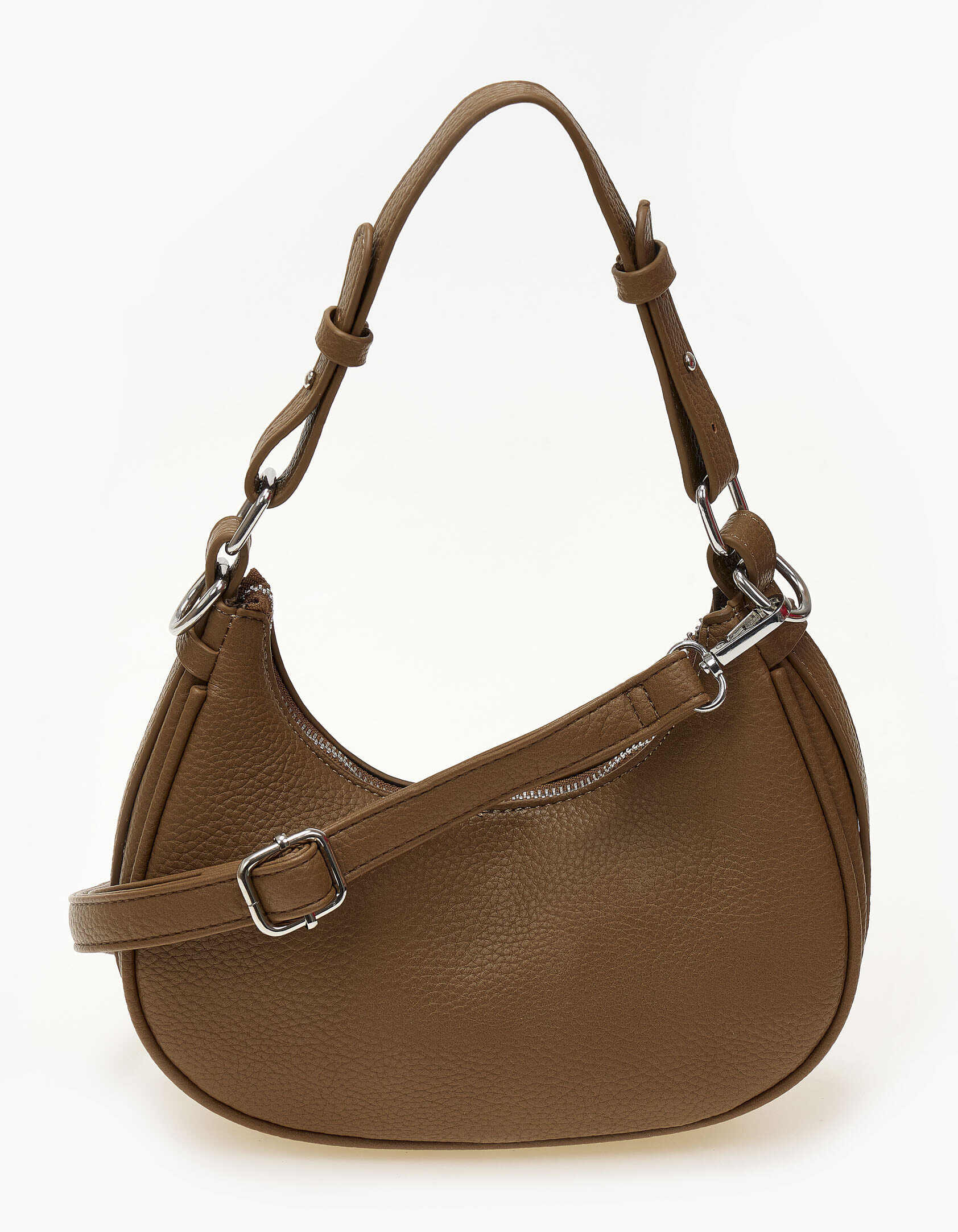 Τσαντα ώμου χιαστί με ανάγλυφη υφή - Πούρο φωτογραφία