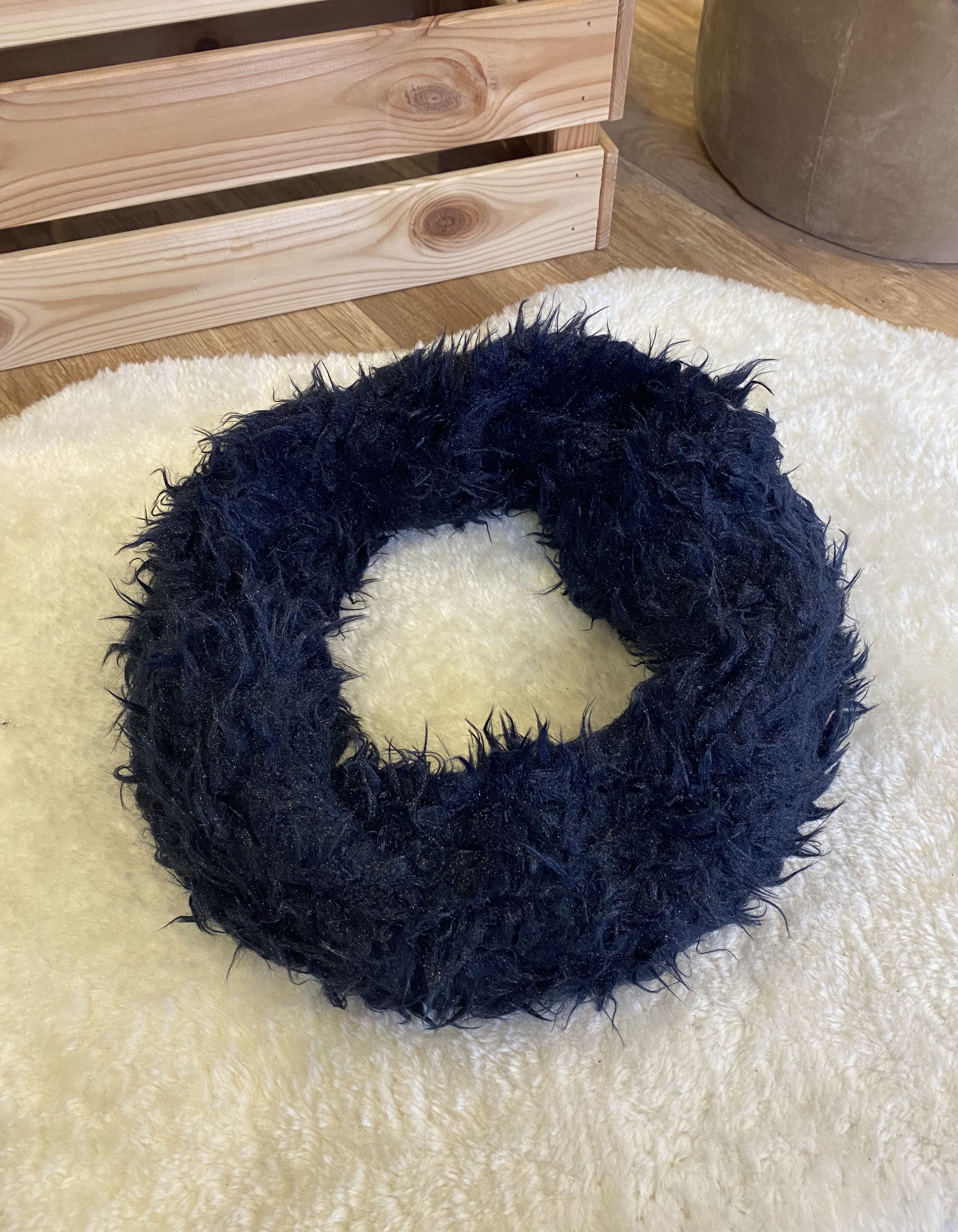 Κασκόλ - περιλαίμιο soft fluffy - Μπλε