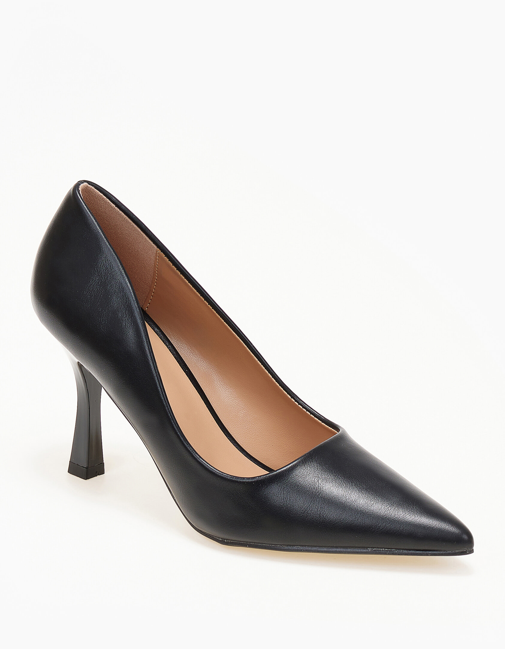 Κλασσικές γόβες με ιδιαίτερο τακούνι - Μαύρο