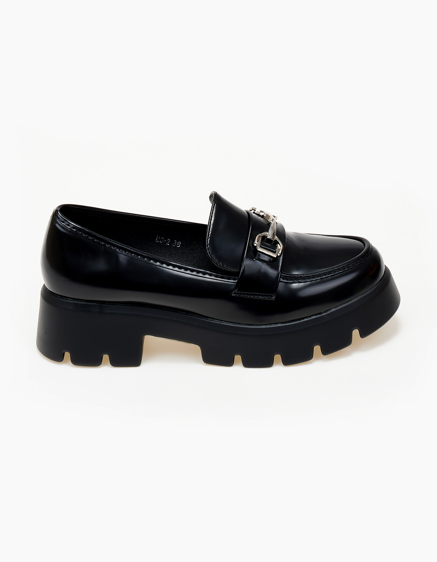 Loafers με αγκράφα - Μαύρο