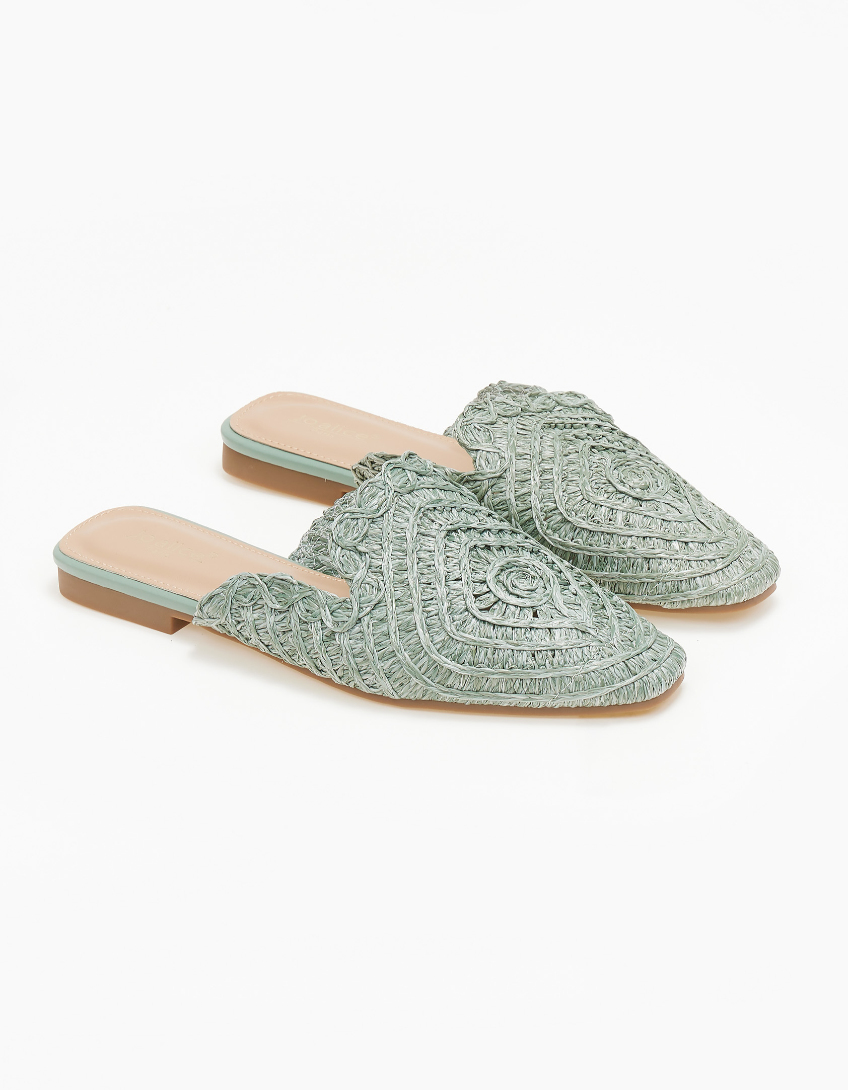 Loafers με πλεκτο σχέδιο - Πράσινο
