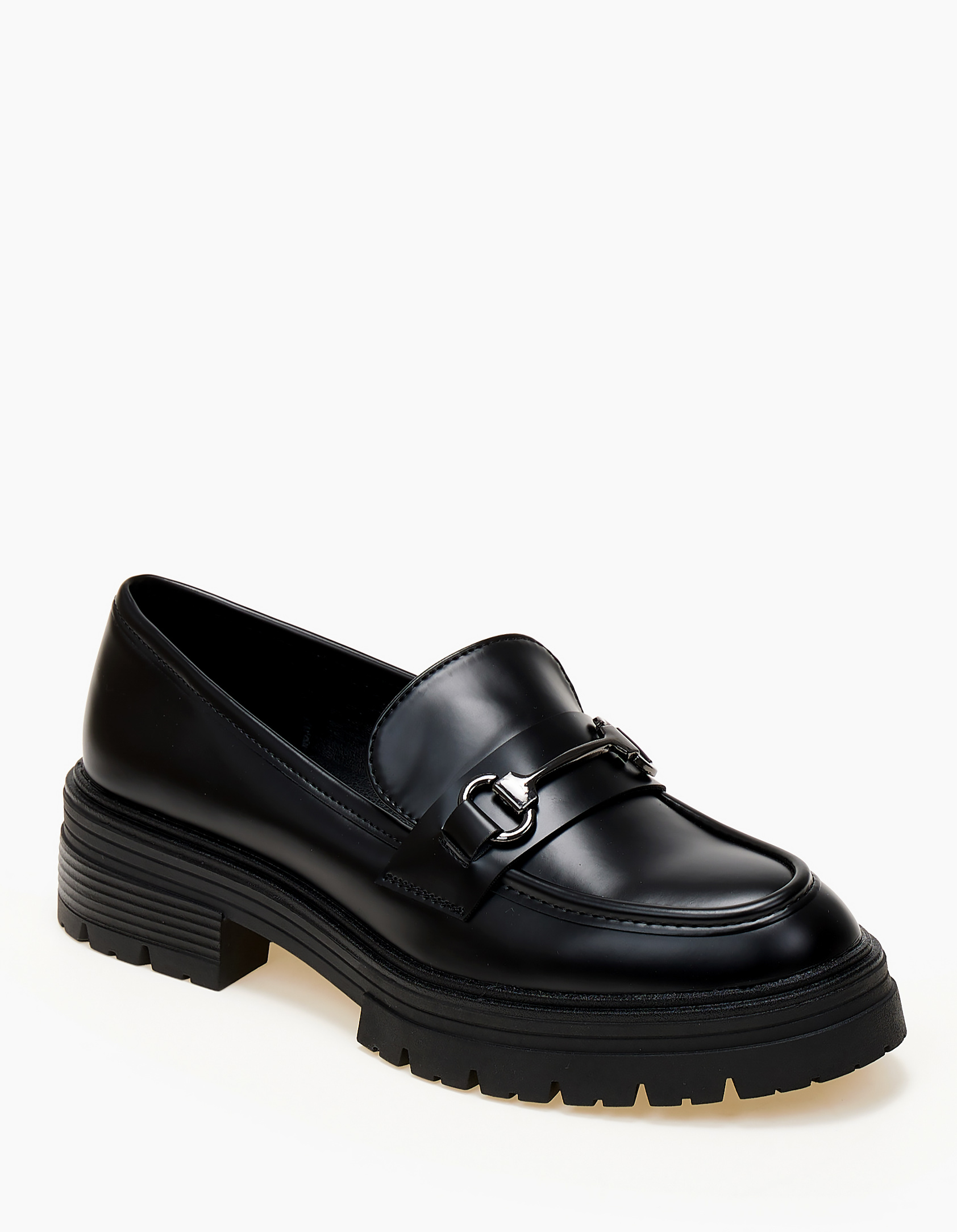 Issue Loafers με τρακτερωτή σόλα - Μαύρο