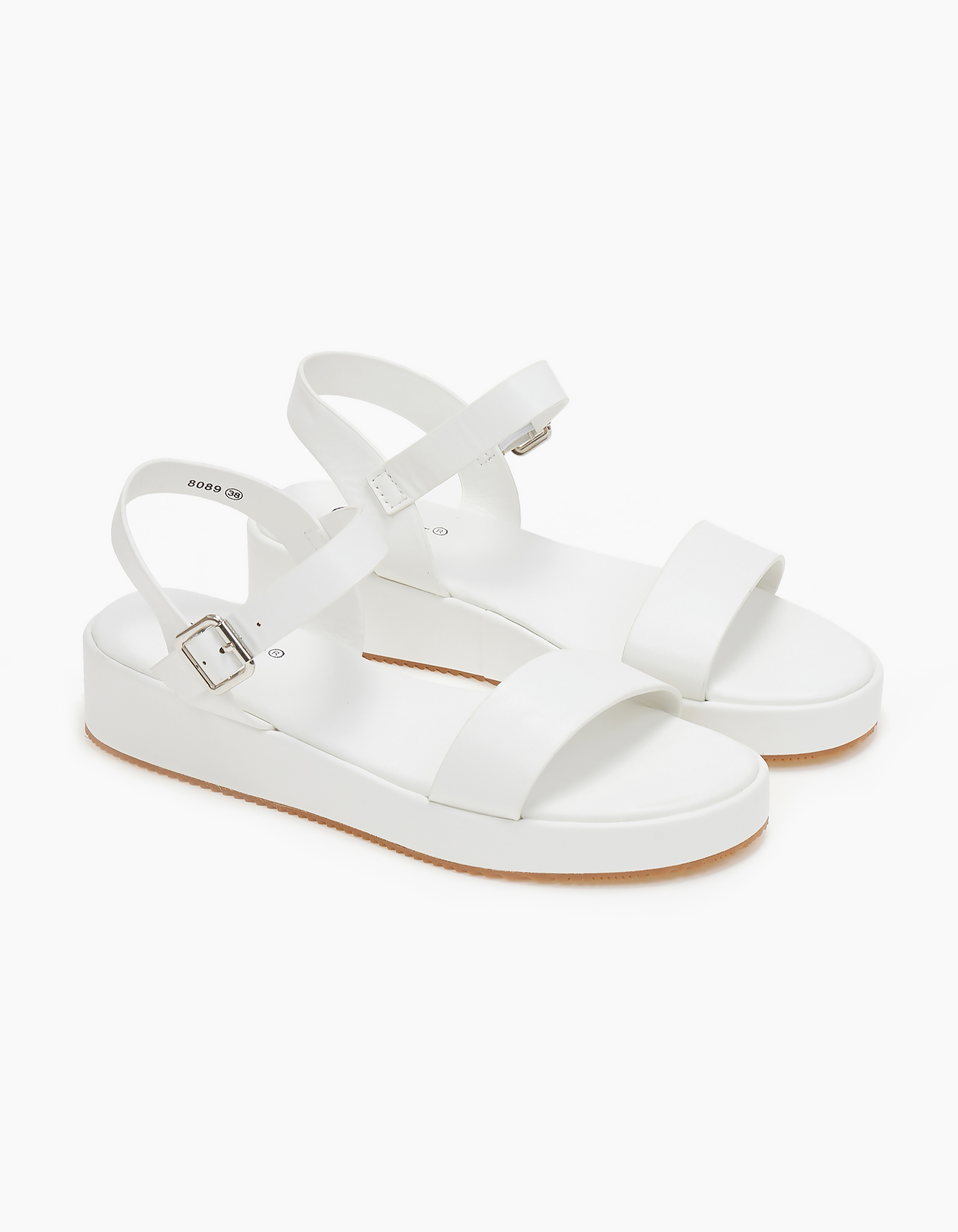 Ματ flatform με μπαρέτα - Λευκό