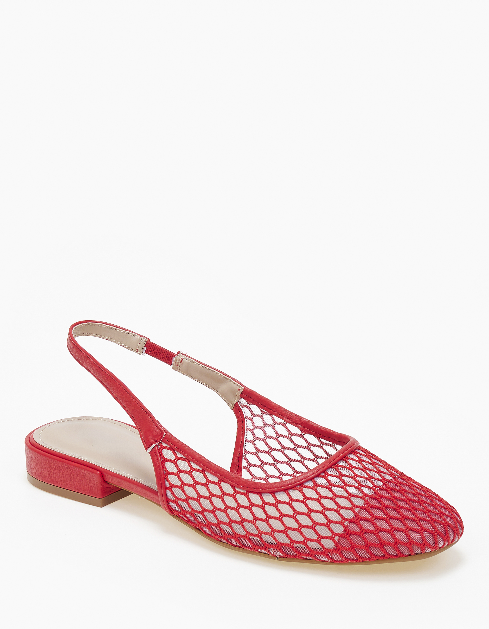 Issue Μπαλαρίνες εξώφτερνες με δίχτυ - Κόκκινο