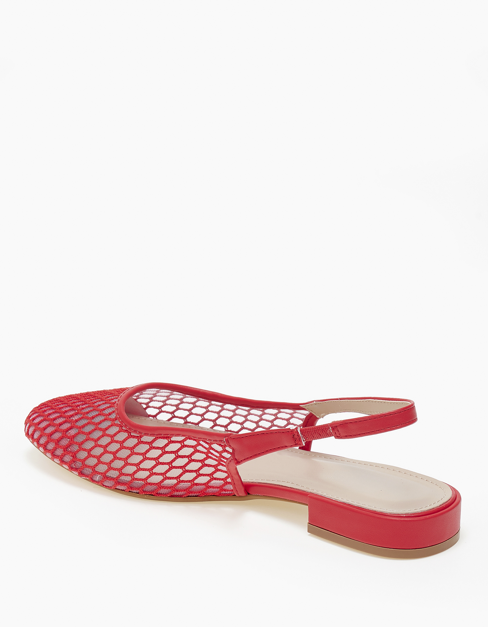 Μπαλαρίνες εξώφτερνες με δίχτυ - Κόκκινο φωτογραφία