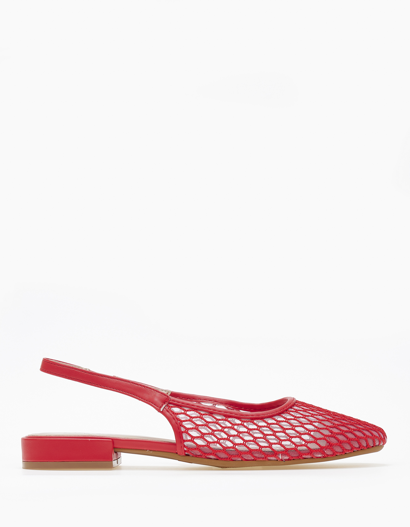 Μπαλαρίνες εξώφτερνες με δίχτυ - Κόκκινο φωτογραφία