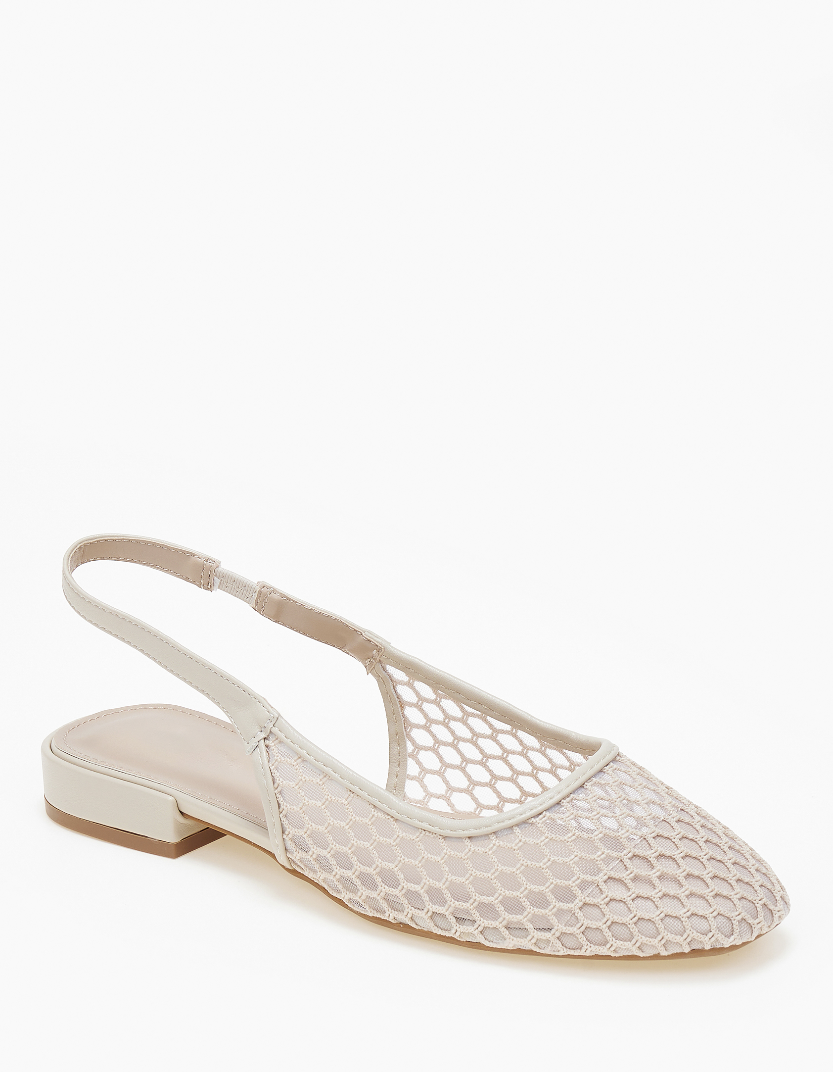 Issue Μπαλαρίνες εξώφτερνες με δίχτυ - Μπεζ