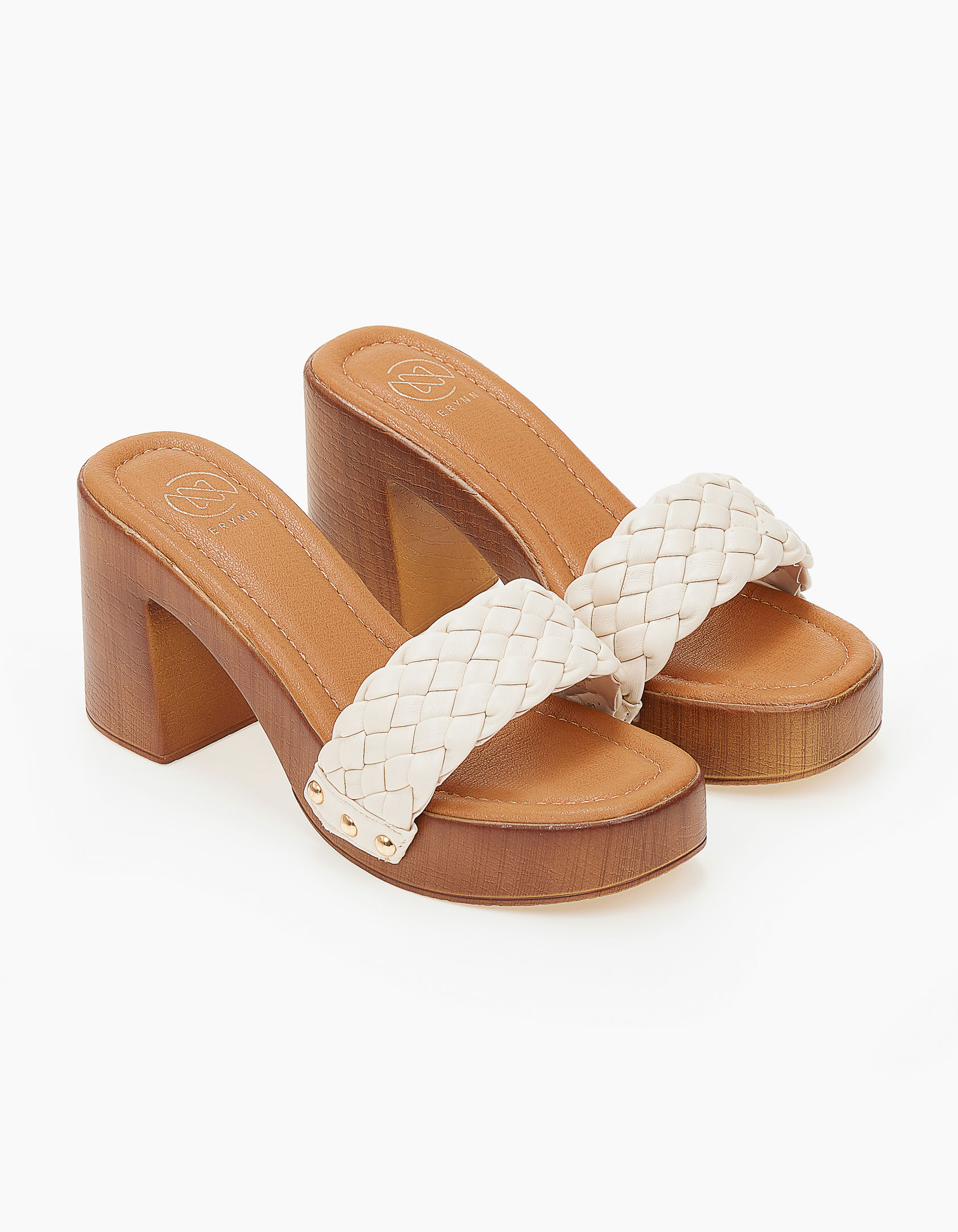 Τσόκαρα με πλεκτό σχέδιο - Μπεζ