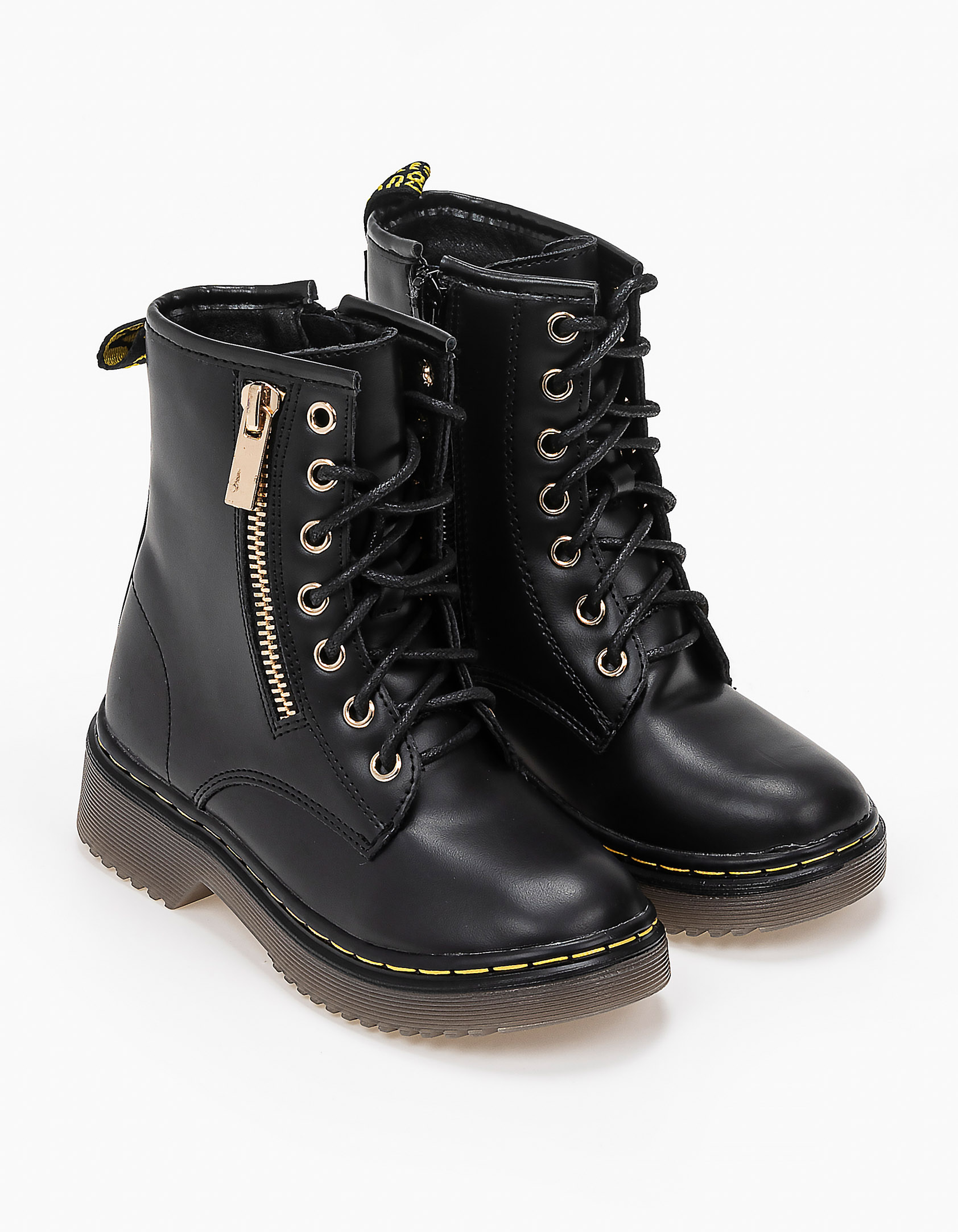 Παιδικά αρβυλάκια ματ με εξώραφα - Μαύρο