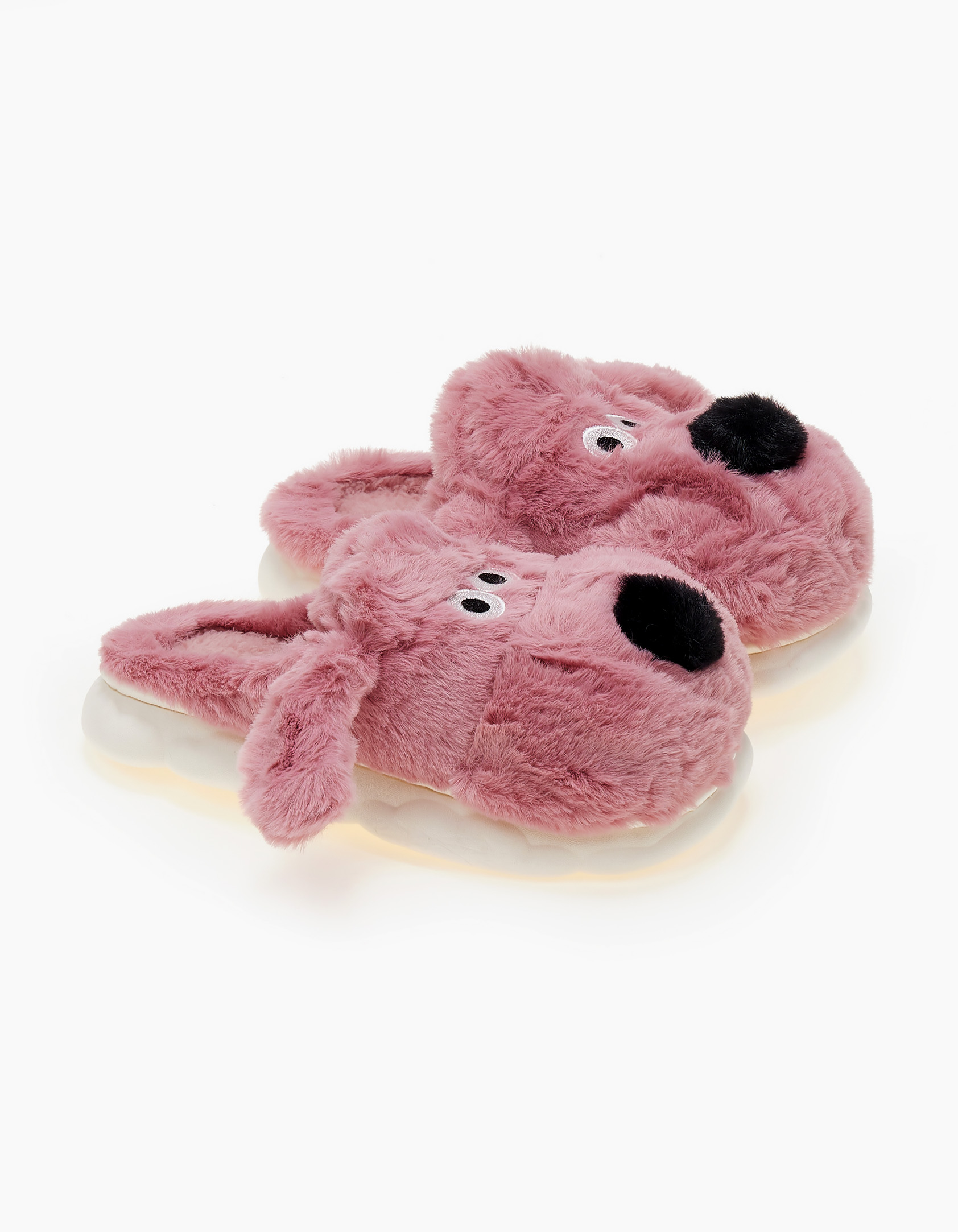 Παιδικές παντόφλες σκυλάκια - Ροζ