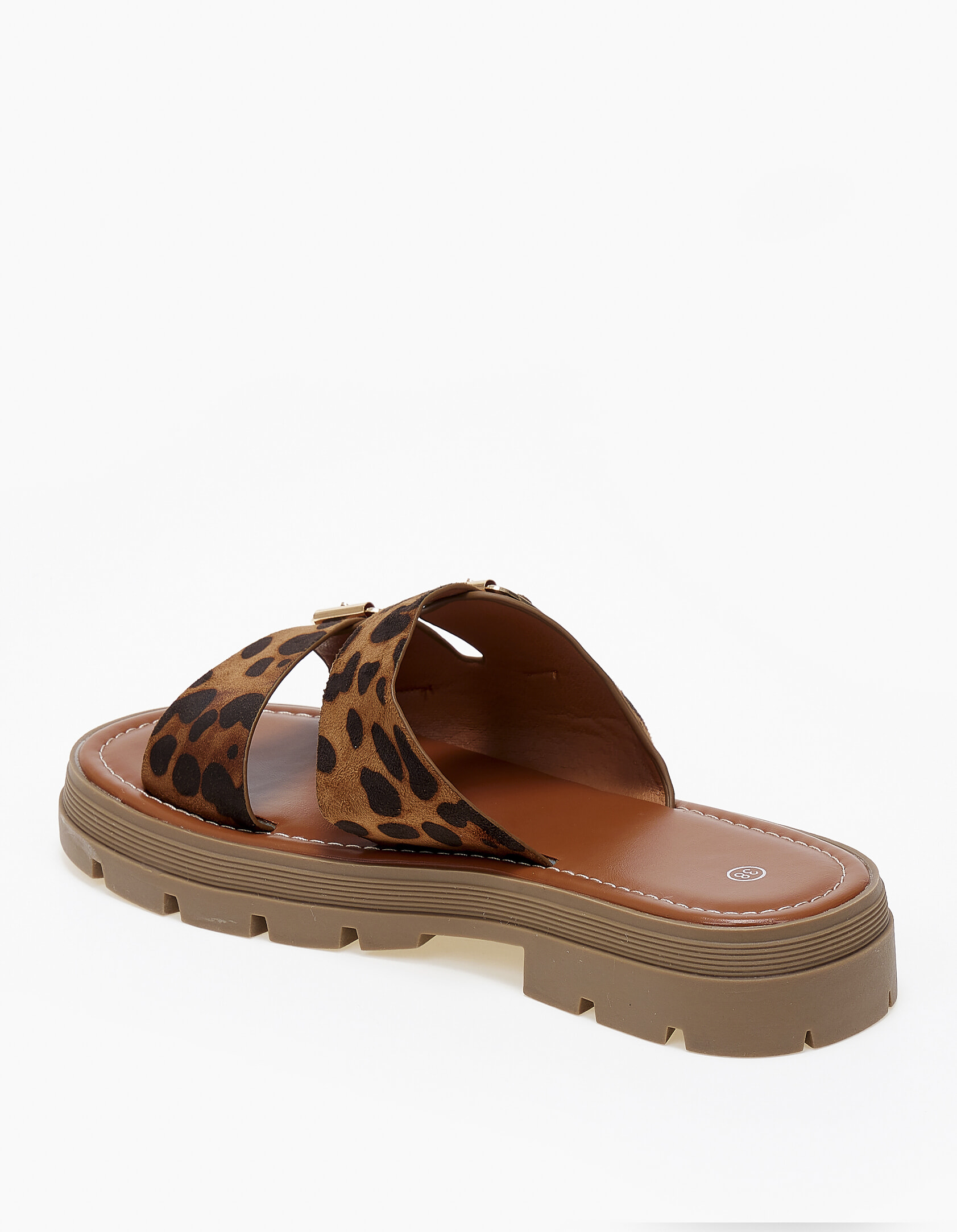 Σανδάλια flatform chunky με ρυθμιζόμενα ζωνάκια - Λεοπάρ φωτογραφία