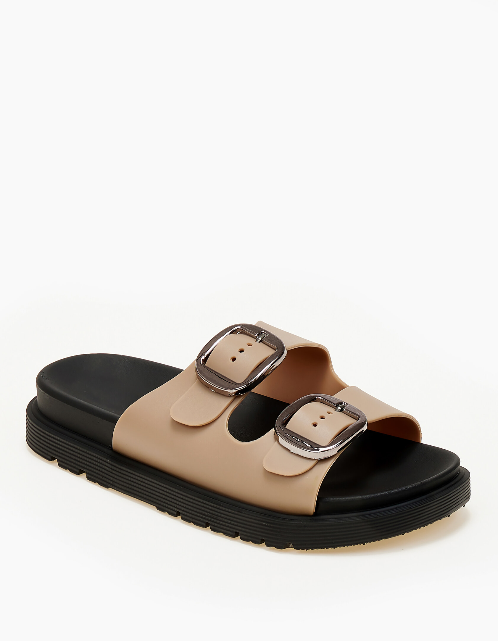 Σανδάλια flatform με ρυθμιζόμενα λουράκια - Πούρο