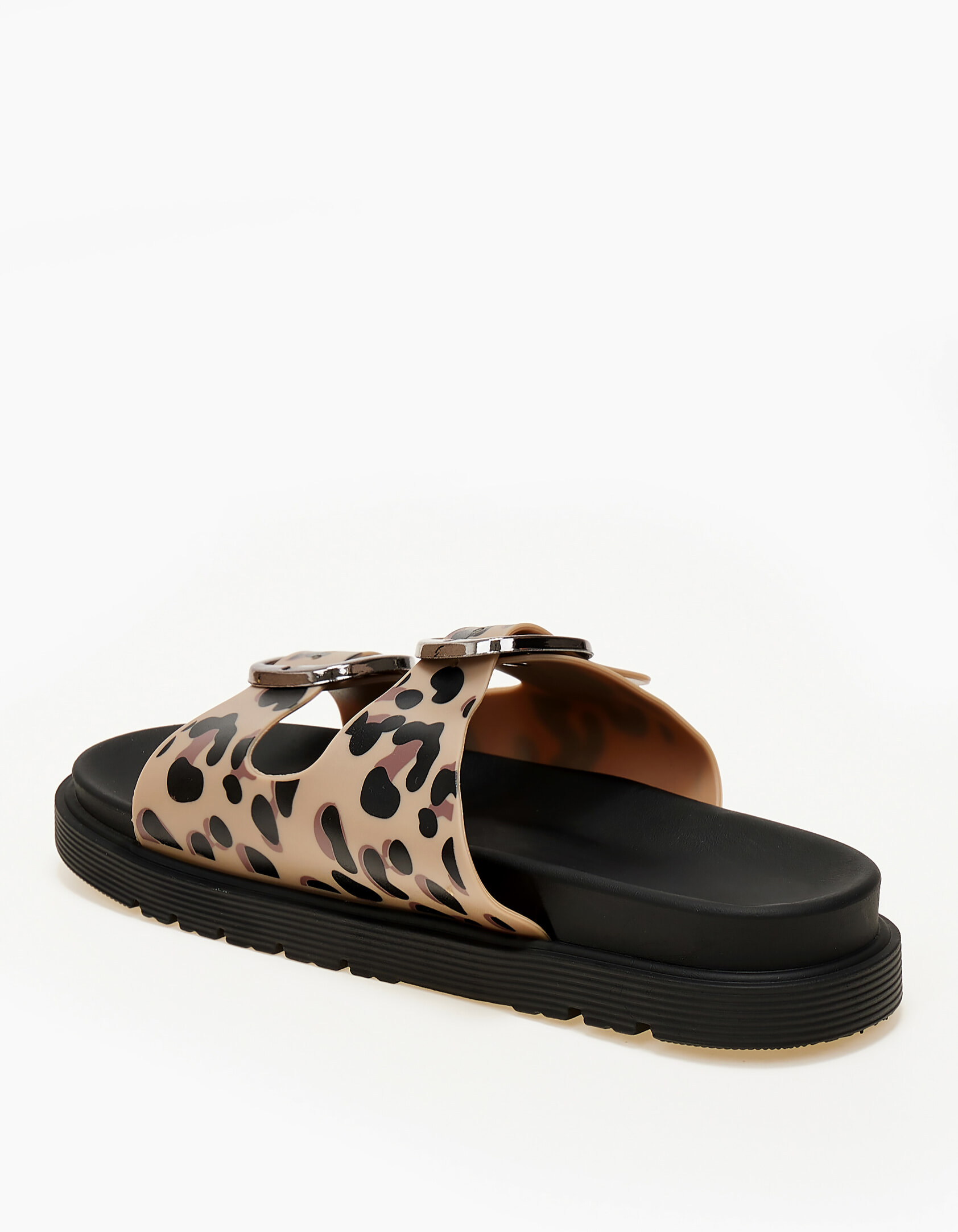 Σανδάλια flatform με ρυθμιζόμενα λουράκια - Λεοπάρ φωτογραφία