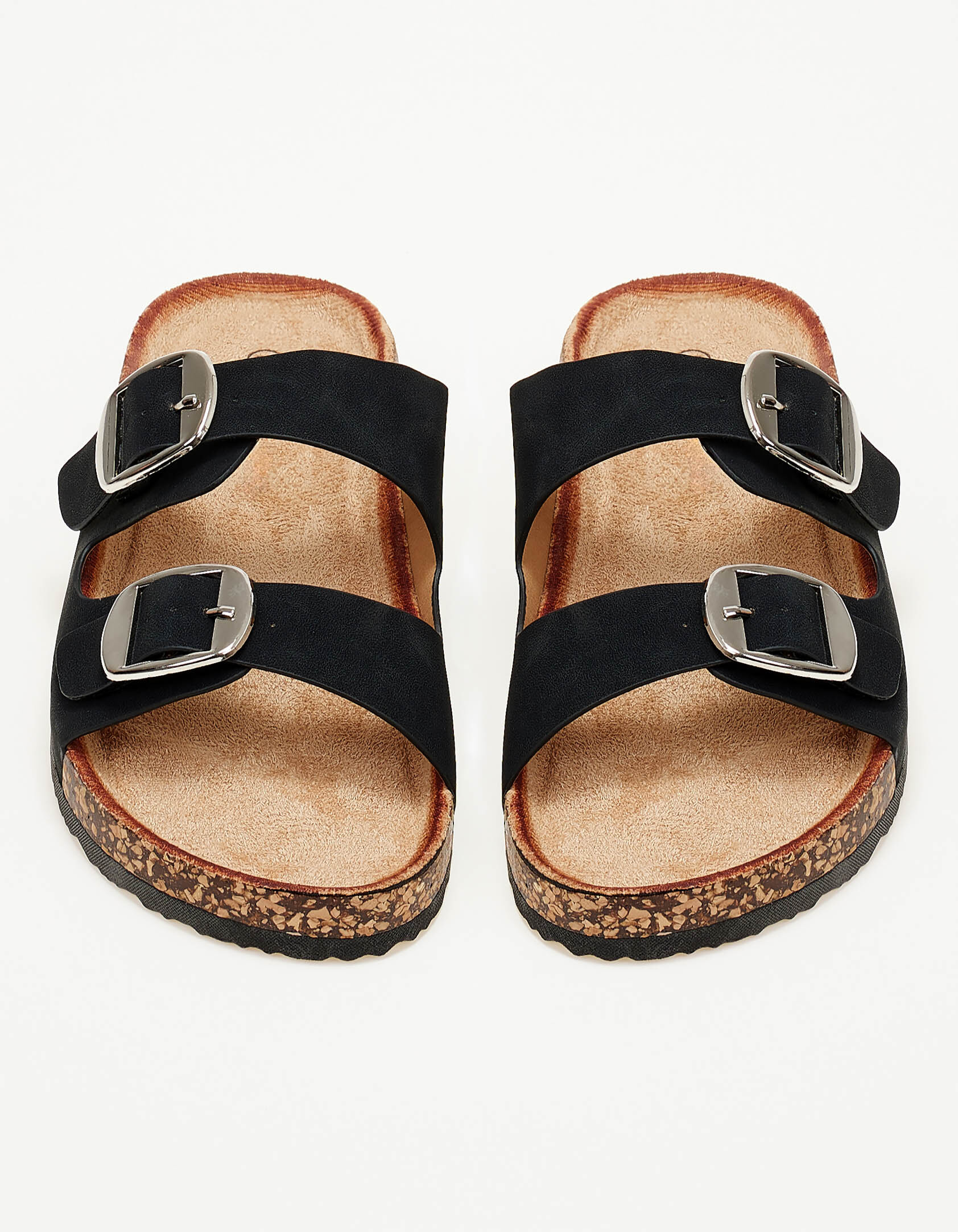 Σανδάλια flatform με ρυθμιζόμενα λουράκια - Μαύρο φωτογραφία