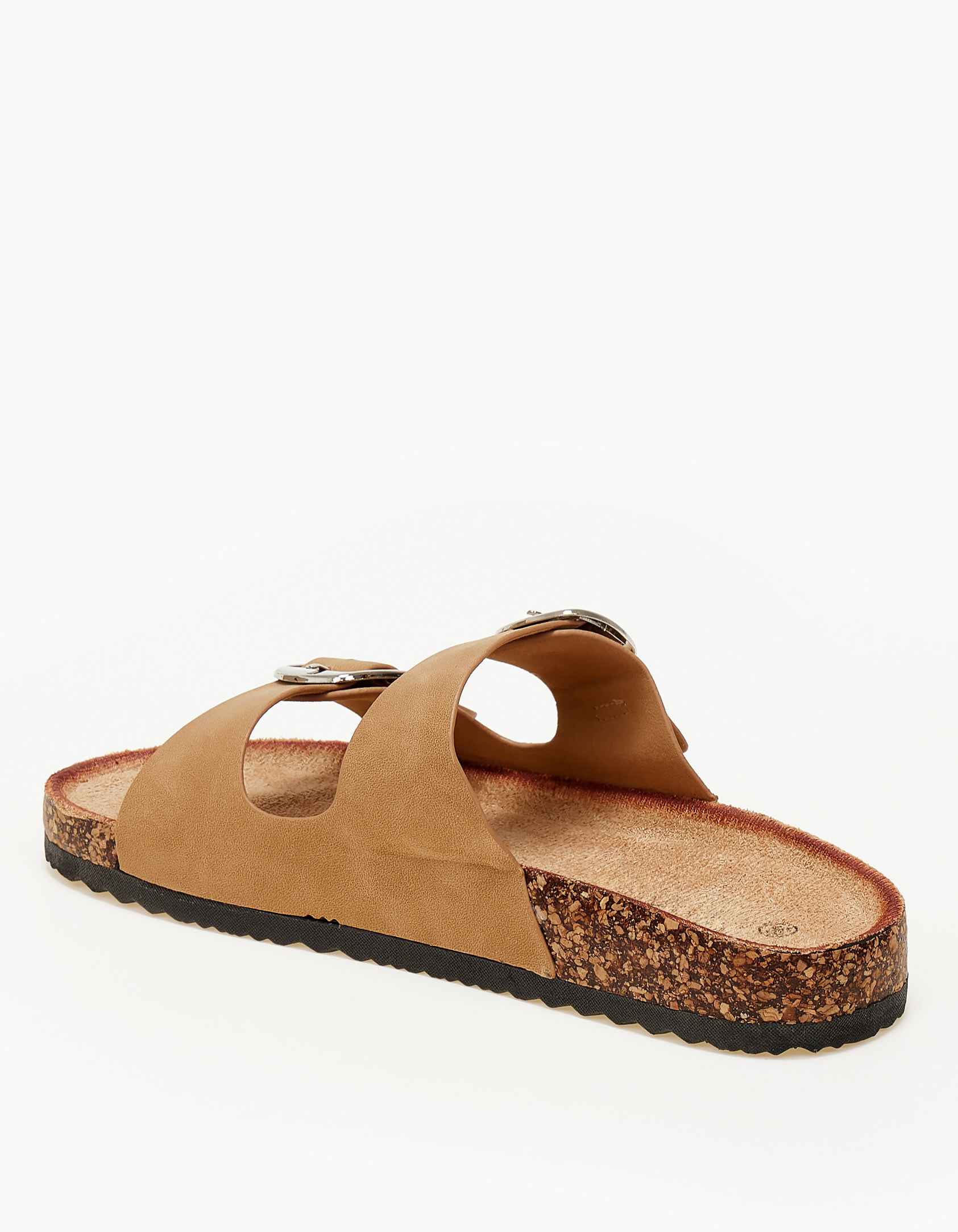 Σανδάλια flatform με ρυθμιζόμενα λουράκια - Κάμελ φωτογραφία