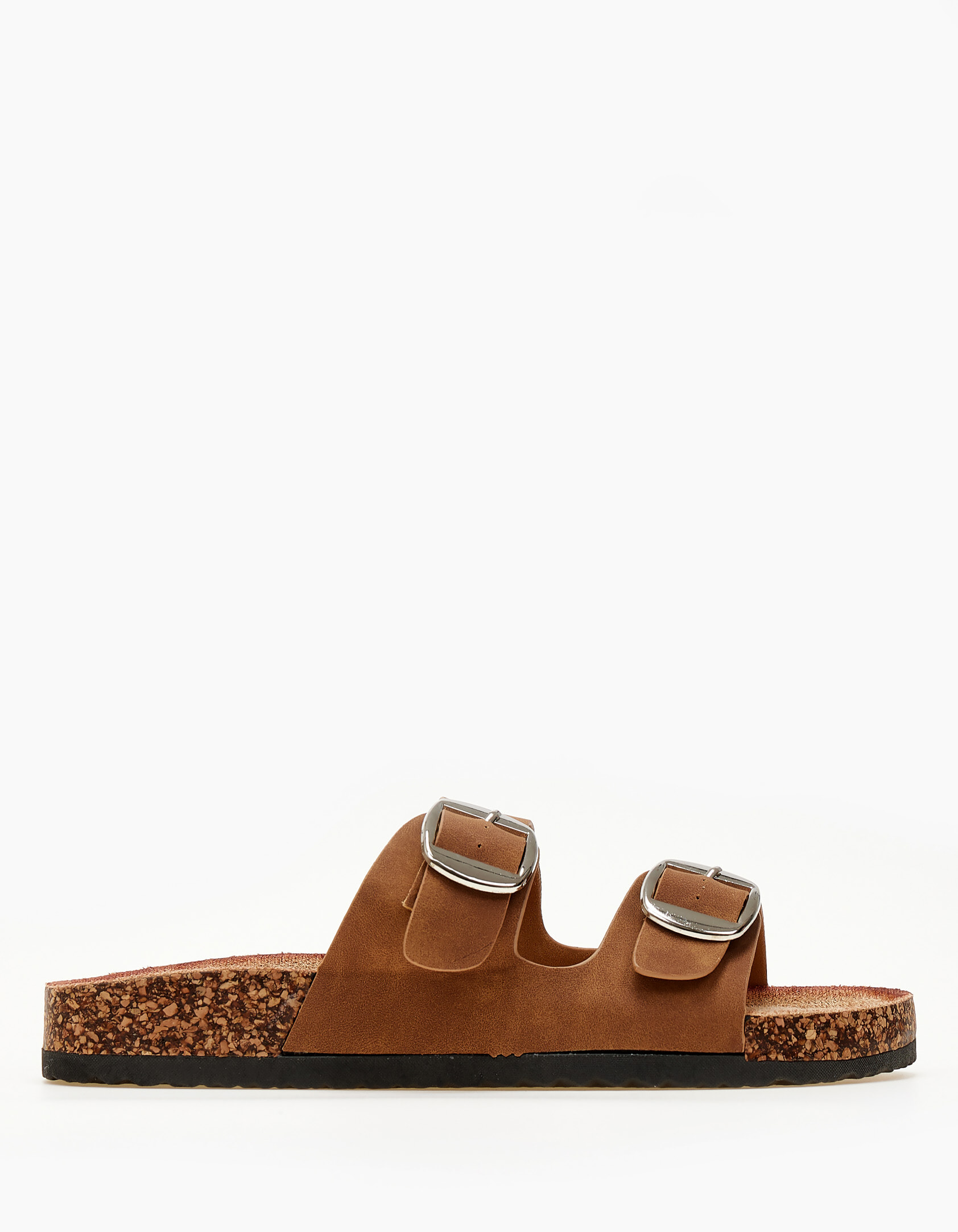 Issue Σανδάλια flatform με ρυθμιζόμενα λουράκια - Καφέ