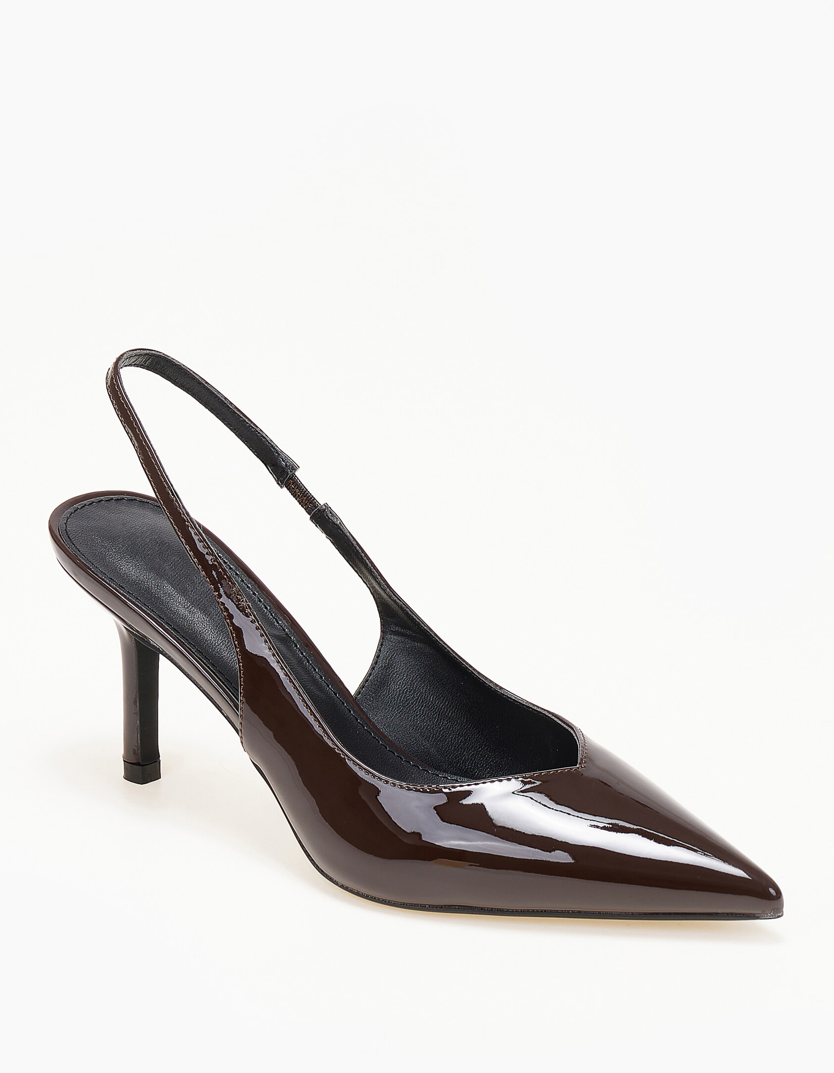 Slingback γόβες με ιδιαίτερο κόψιμο - Καφέ