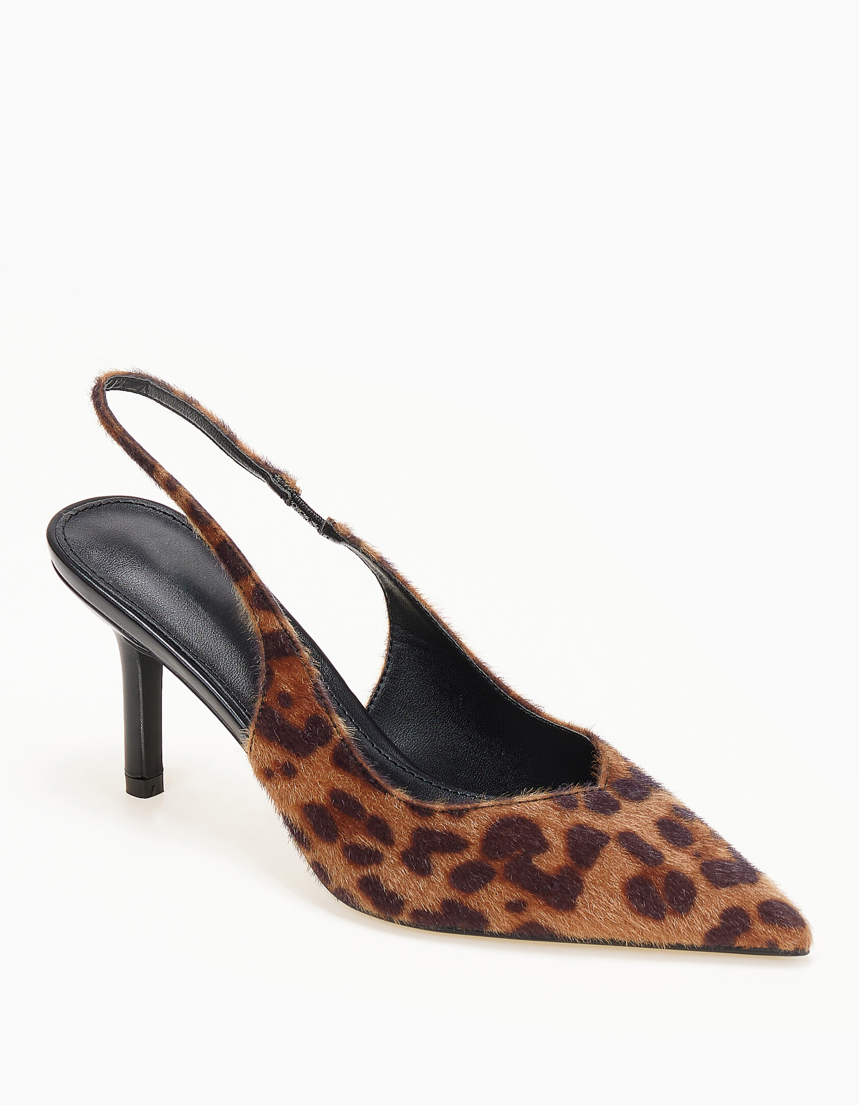 Slingback γόβες με ιδιαίτερο κόψιμο - Λεοπάρ