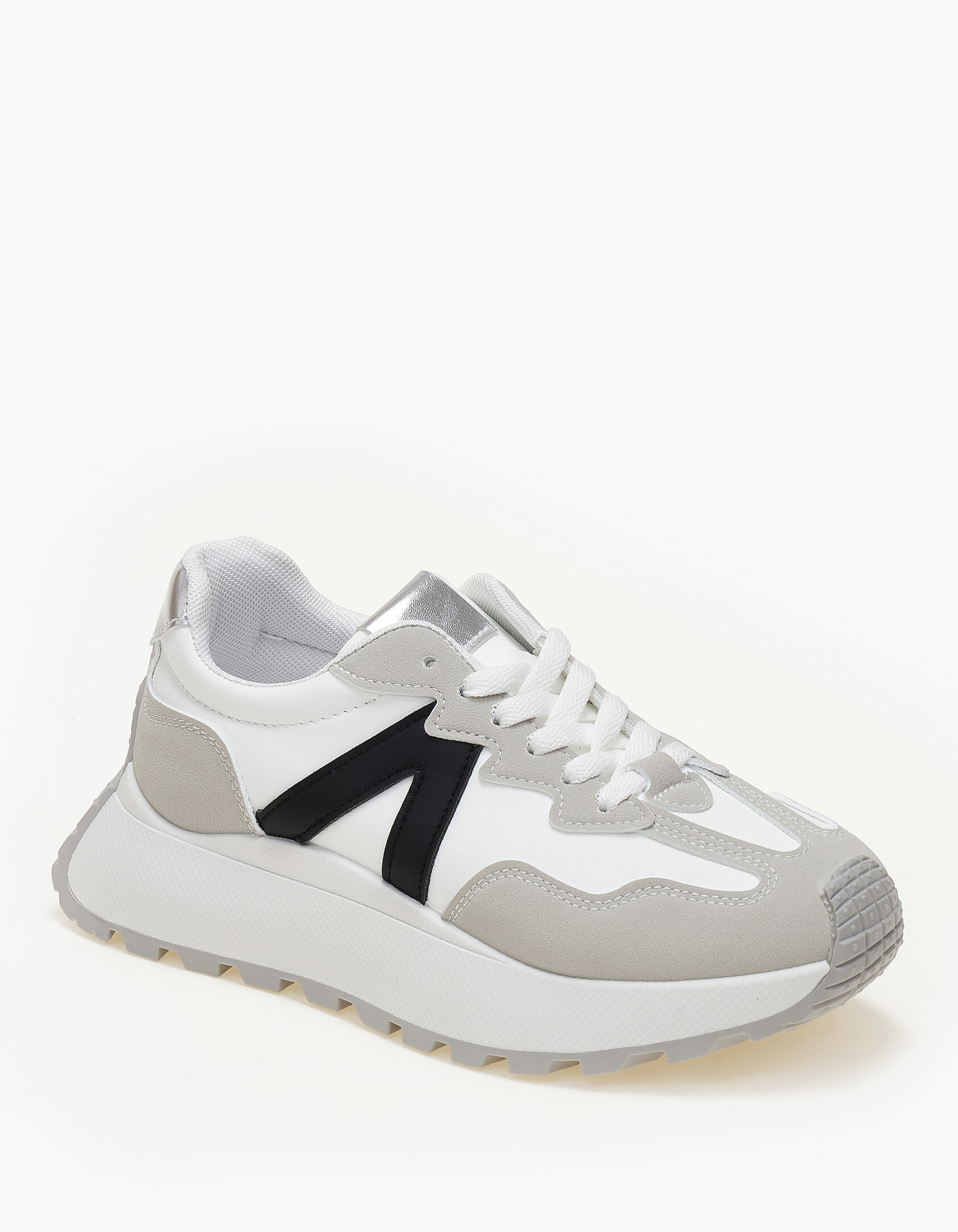 Issue Sneaker με διχρωμία και chuncky σόλα - Λευκό